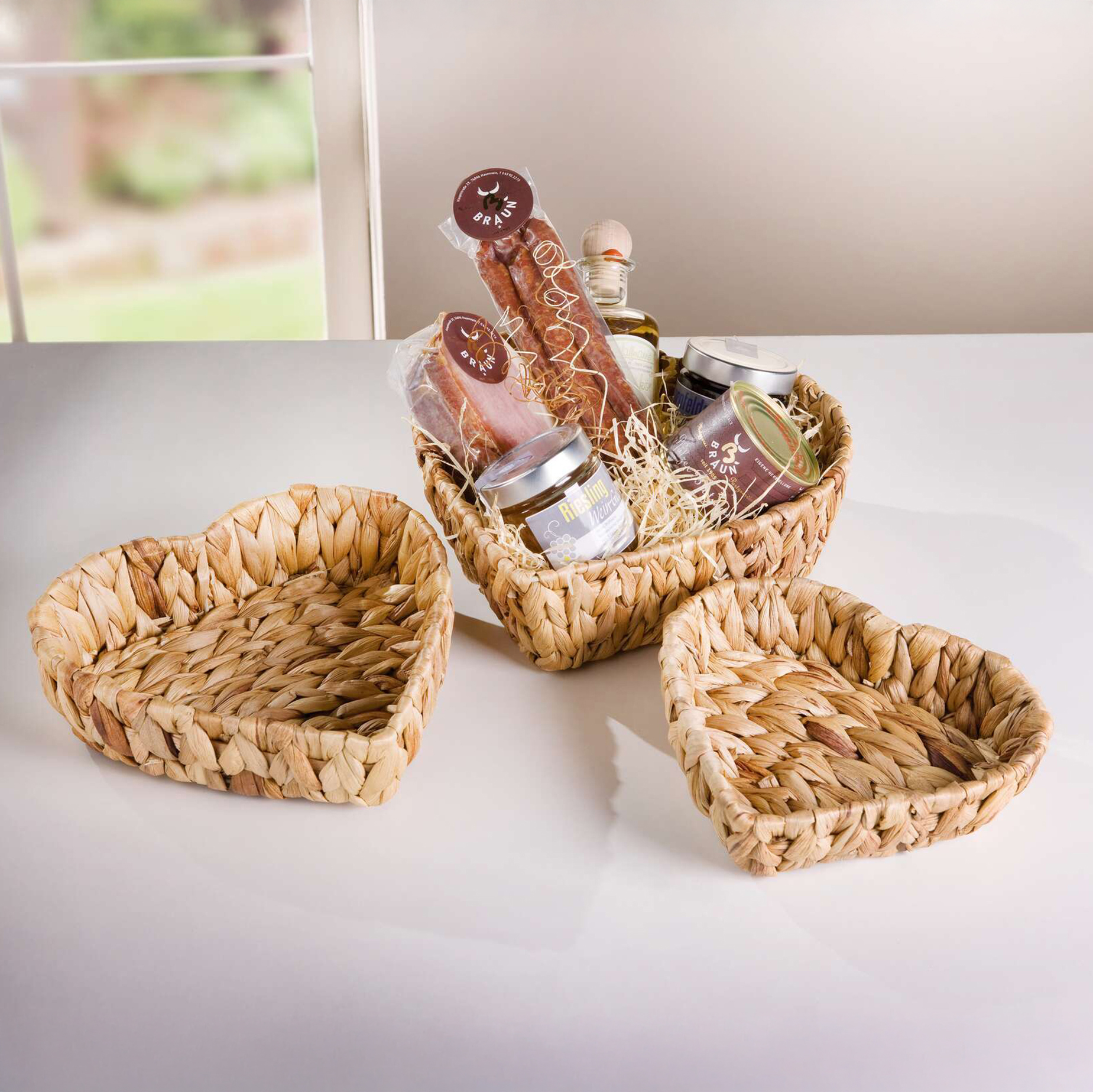 Schale "Herz", 3er Set im Frank Flechtwaren Online Shop für Schalen kaufen Schale "Herz", 3er Set im Frank Flechtwaren Online Shop für Schalen kaufen