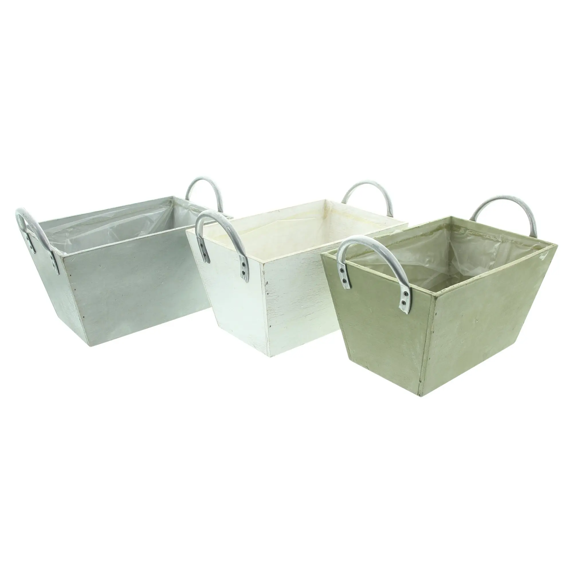 Pflanzer "Flowers &amp; Plants", 3er Set  im Frank Flechtwaren Online Shop für Pflanztöpfe kaufen