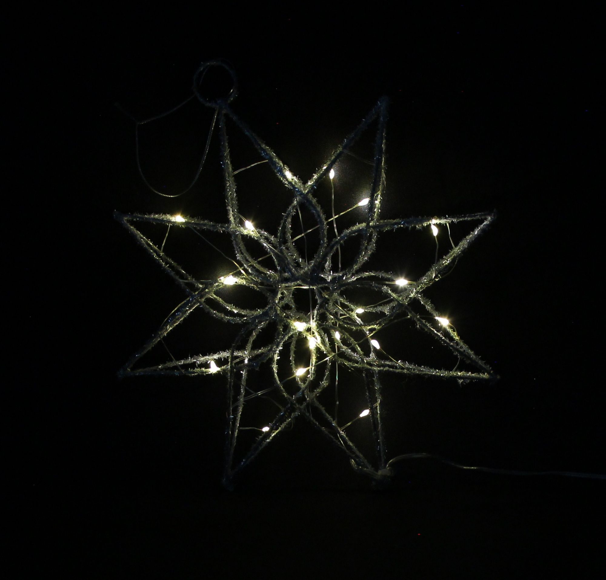 LED-Stern "Silver"  im Frank Flechtwaren Online Shop für Weihnachten kaufen