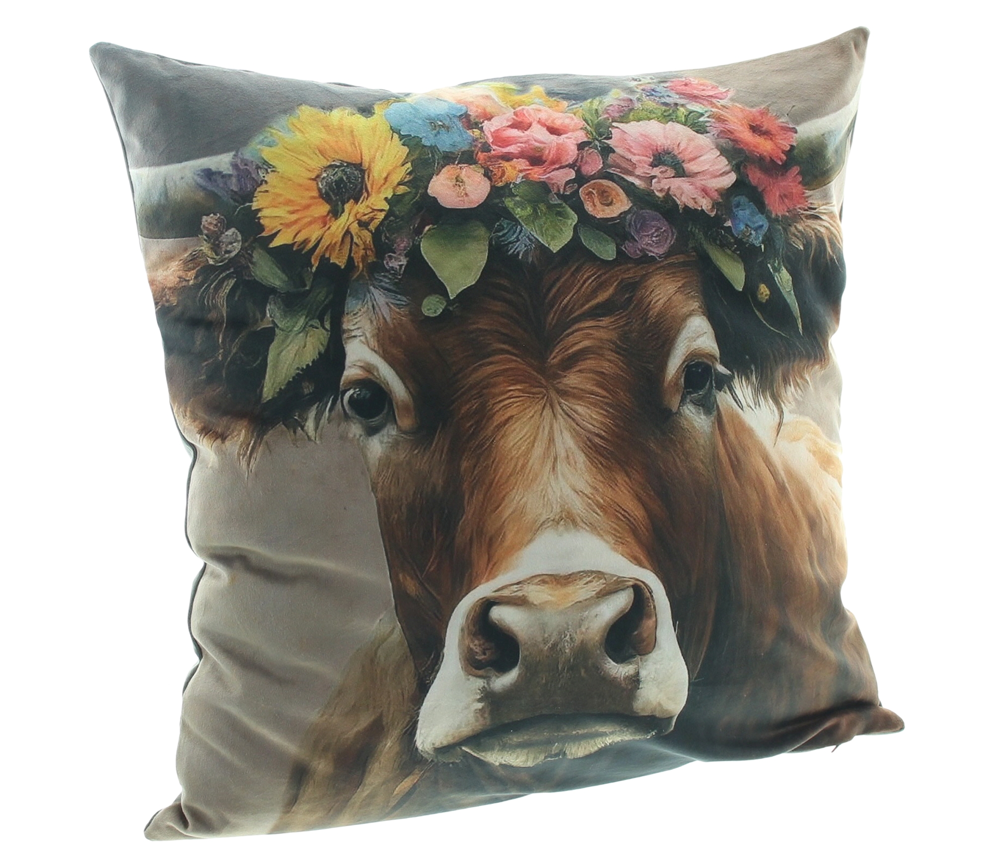 Kissenhülle "Kuh mit Blumenkranz" im Frank Flechtwaren Online Shop für Gerade eingetroffen kaufen Kissenhülle "Kuh mit Blumenkranz" im Frank Flechtwaren Online Shop für Gerade eingetroffen kaufen