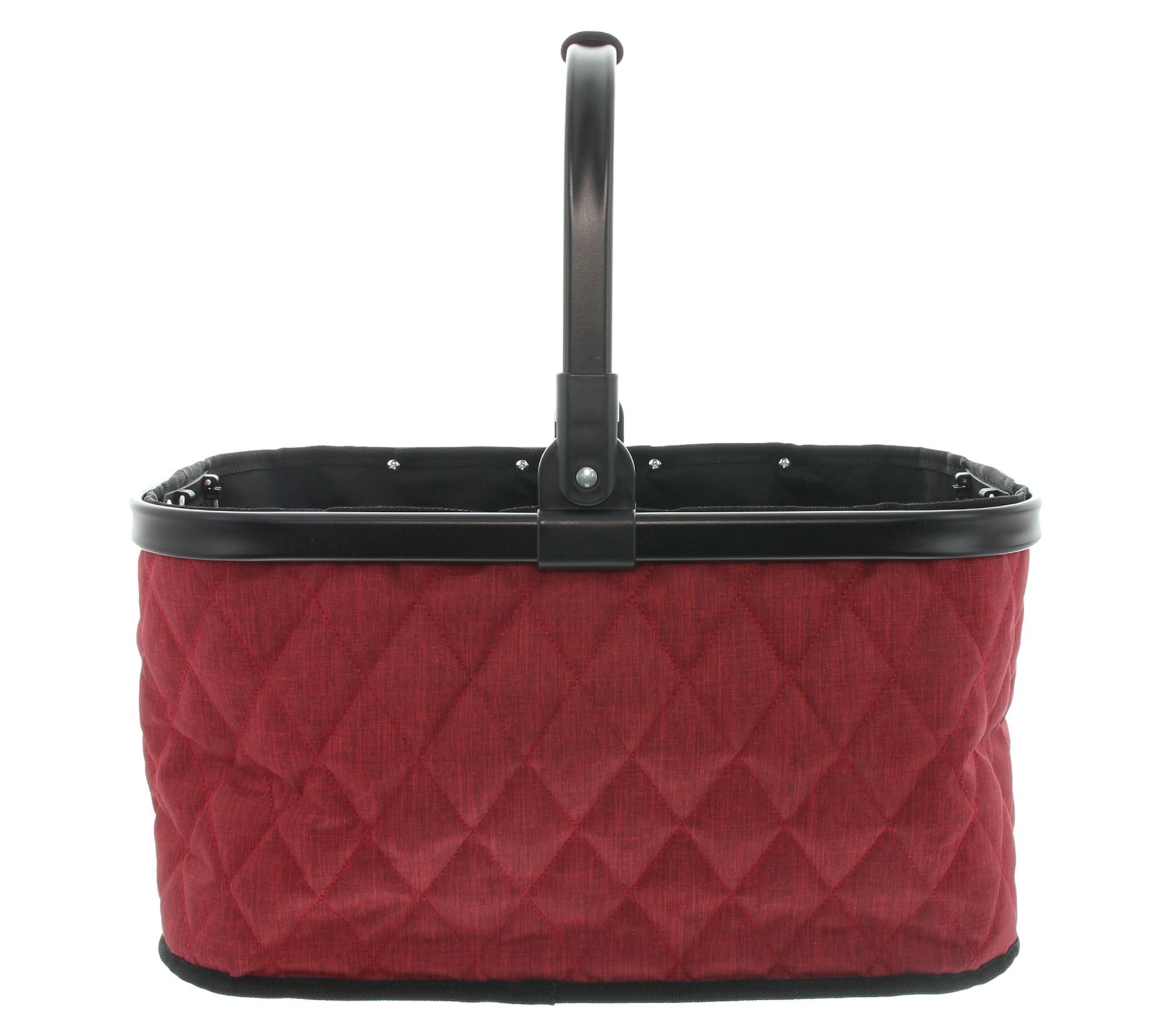 Einkaufskorb "Quilted Red"  im Frank Flechtwaren Online Shop für Küche kaufen