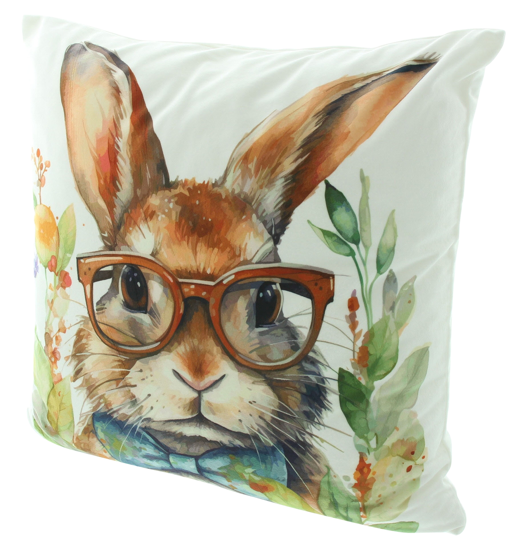 Kissenhülle "Professor Hase"  im Frank Flechtwaren Online Shop für Hasen &amp; Co kaufen