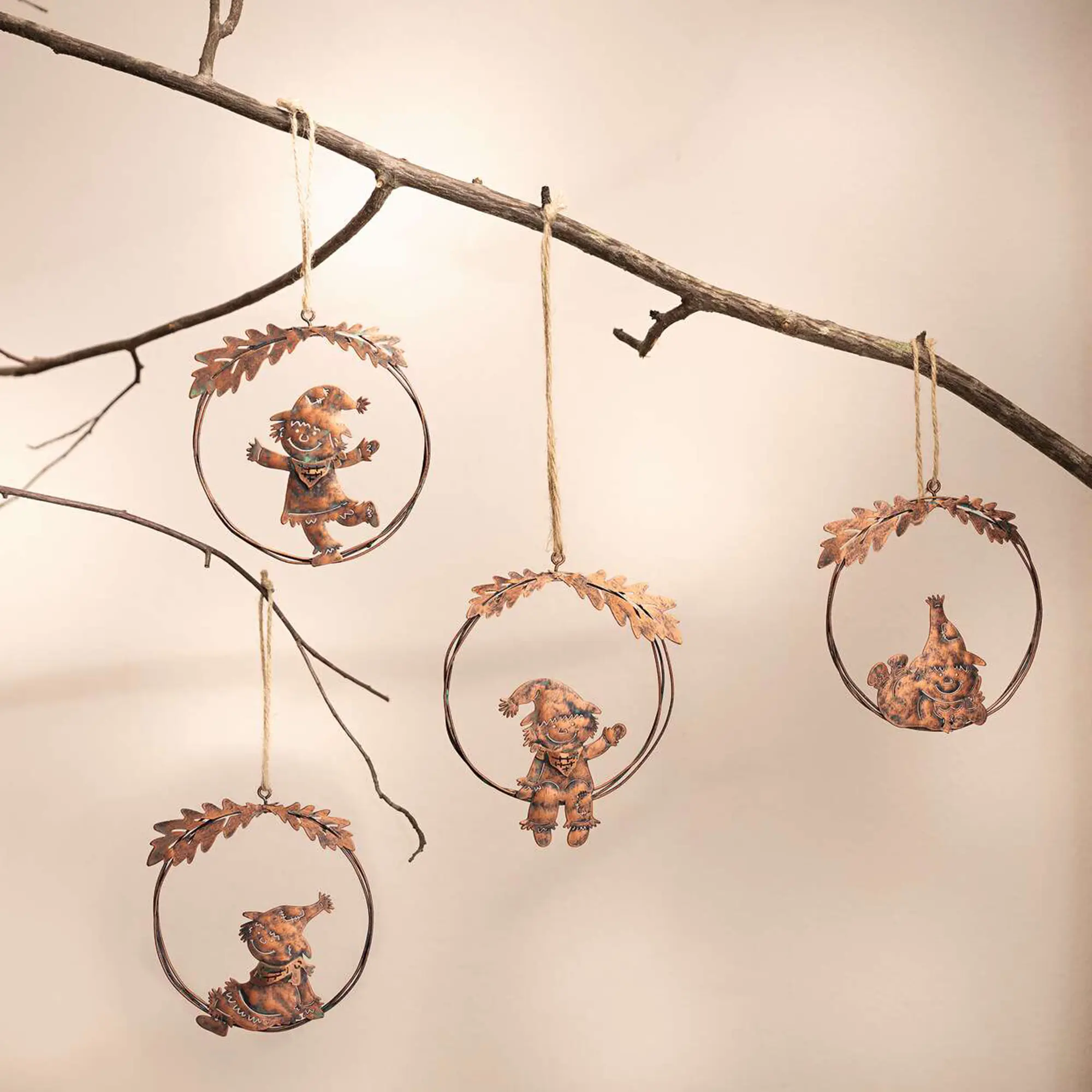 Hänger "Vogelscheuche", 4er Set  im Frank Flechtwaren Online Shop kaufen