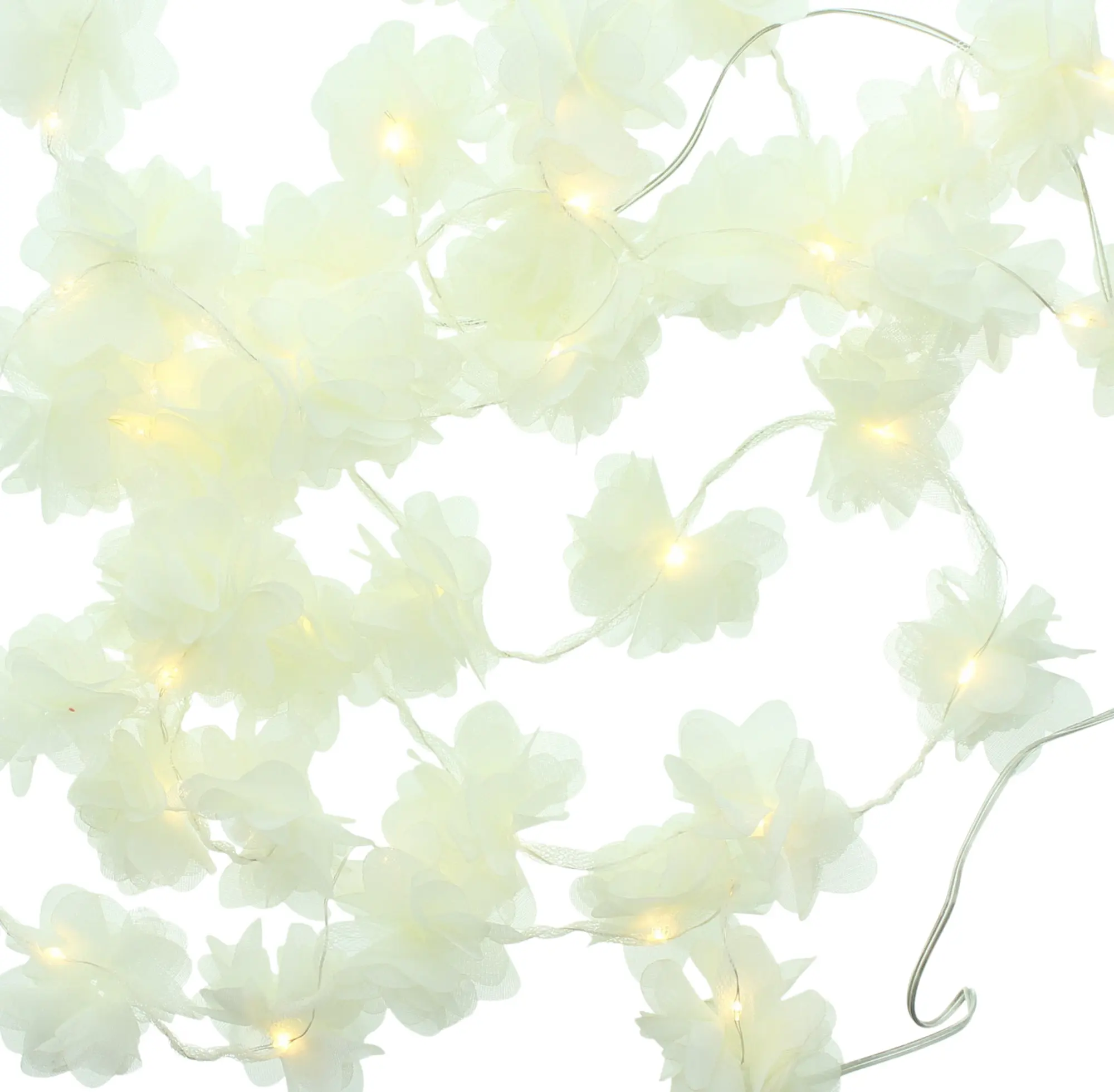 LED-Lichterkette "White Blossom", 2er Set  im Frank Flechtwaren Online Shop für LED-Lichterketten kaufen