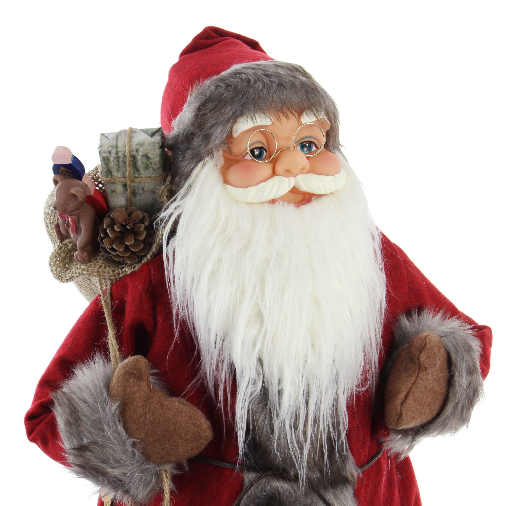 Figur "Großer Nikolaus"  im Frank Flechtwaren Online Shop für Weihnachtsmänner kaufen