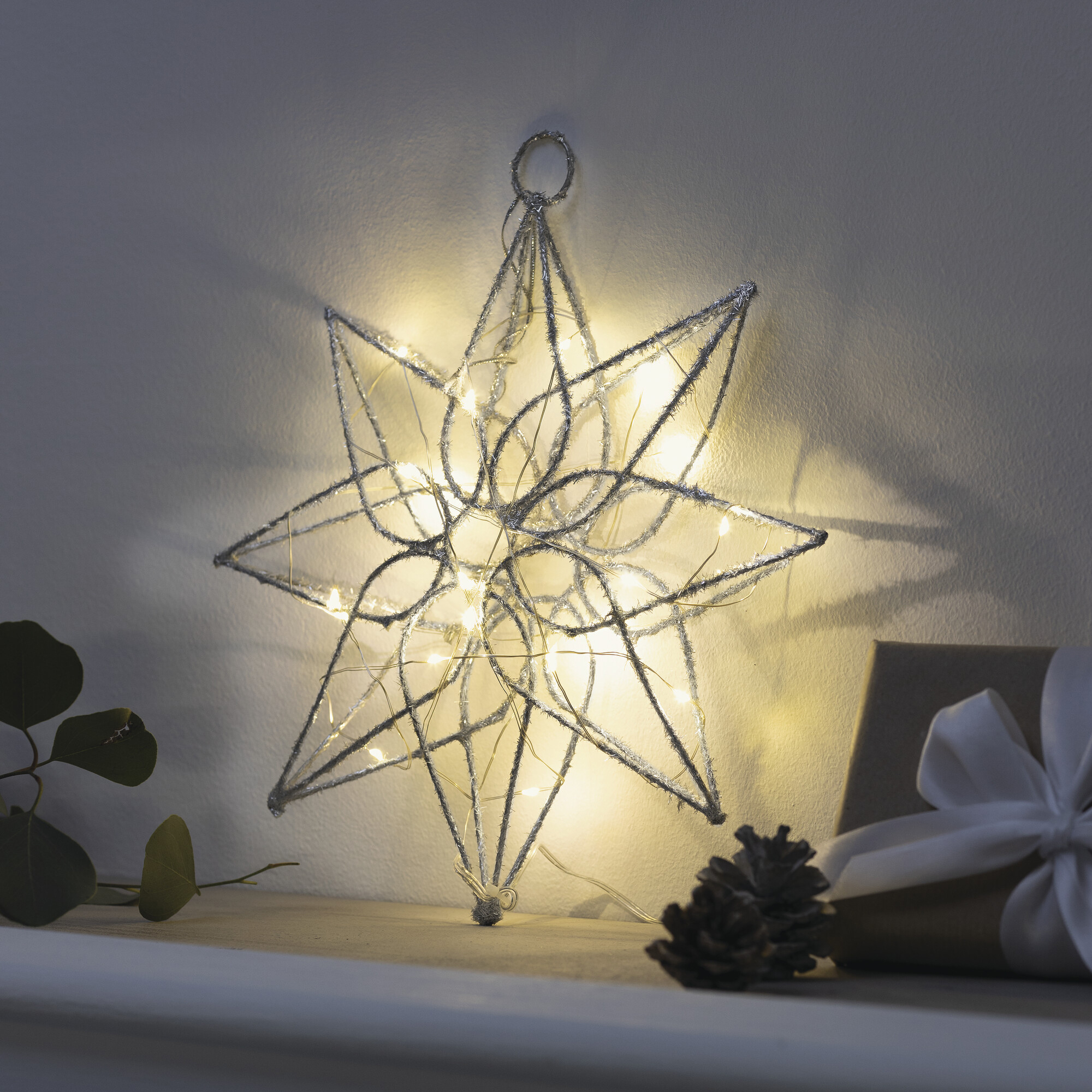 LED-Stern "Silver"  im Frank Flechtwaren Online Shop kaufen