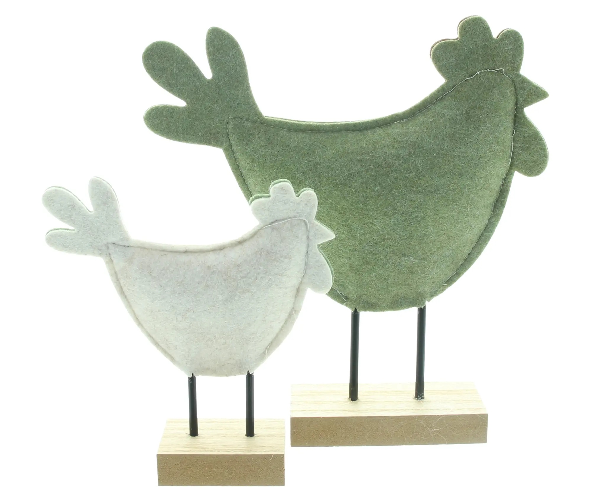 Figur "Henne &amp; Hahn", 2er Set  im Frank Flechtwaren Online Shop für Dekofiguren kaufen