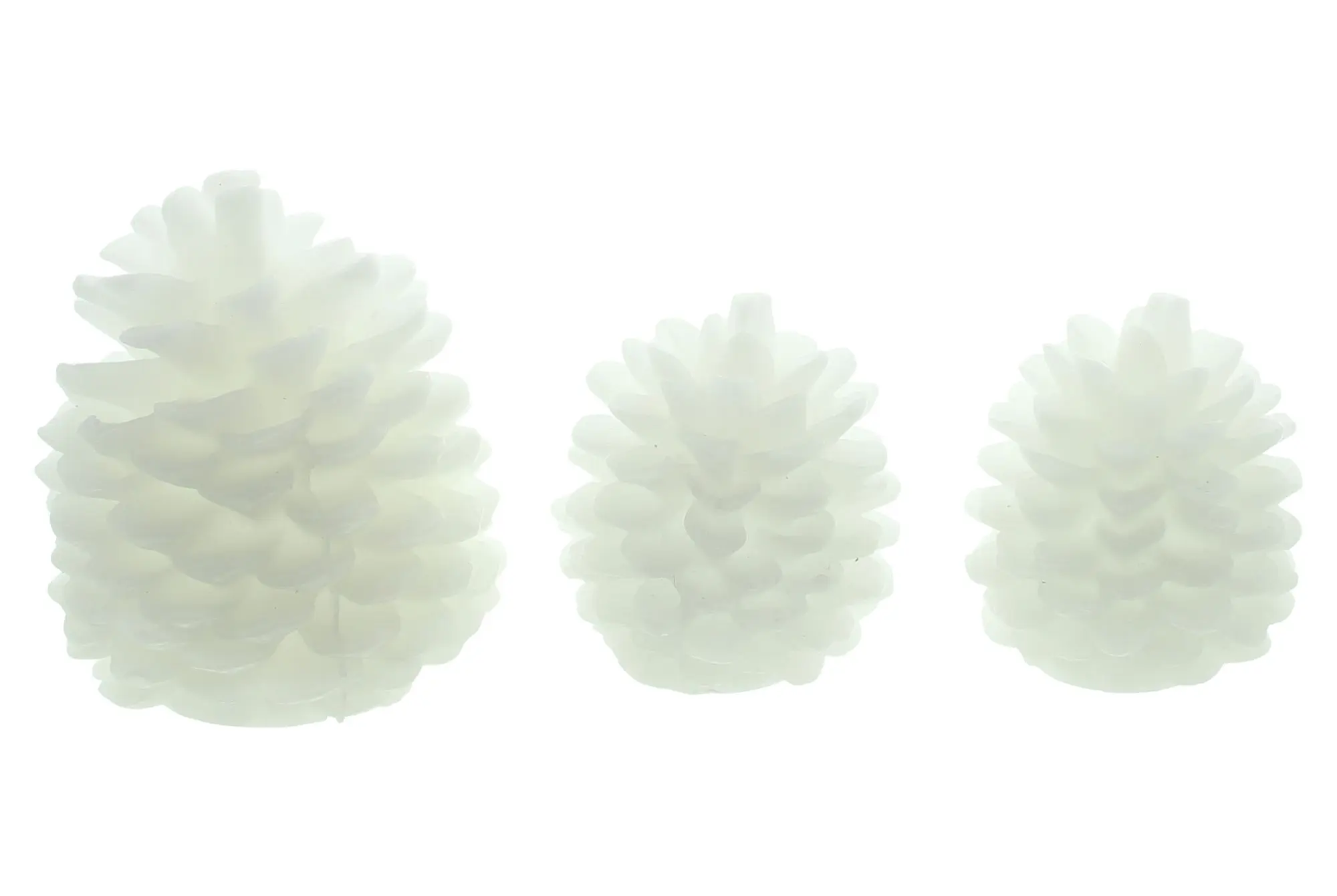 LED-Zapfen "Snow", 3er Set im Frank Flechtwaren Online Shop für LED-Deko kaufen LED-Zapfen "Snow", 3er Set im Frank Flechtwaren Online Shop für LED-Deko kaufen