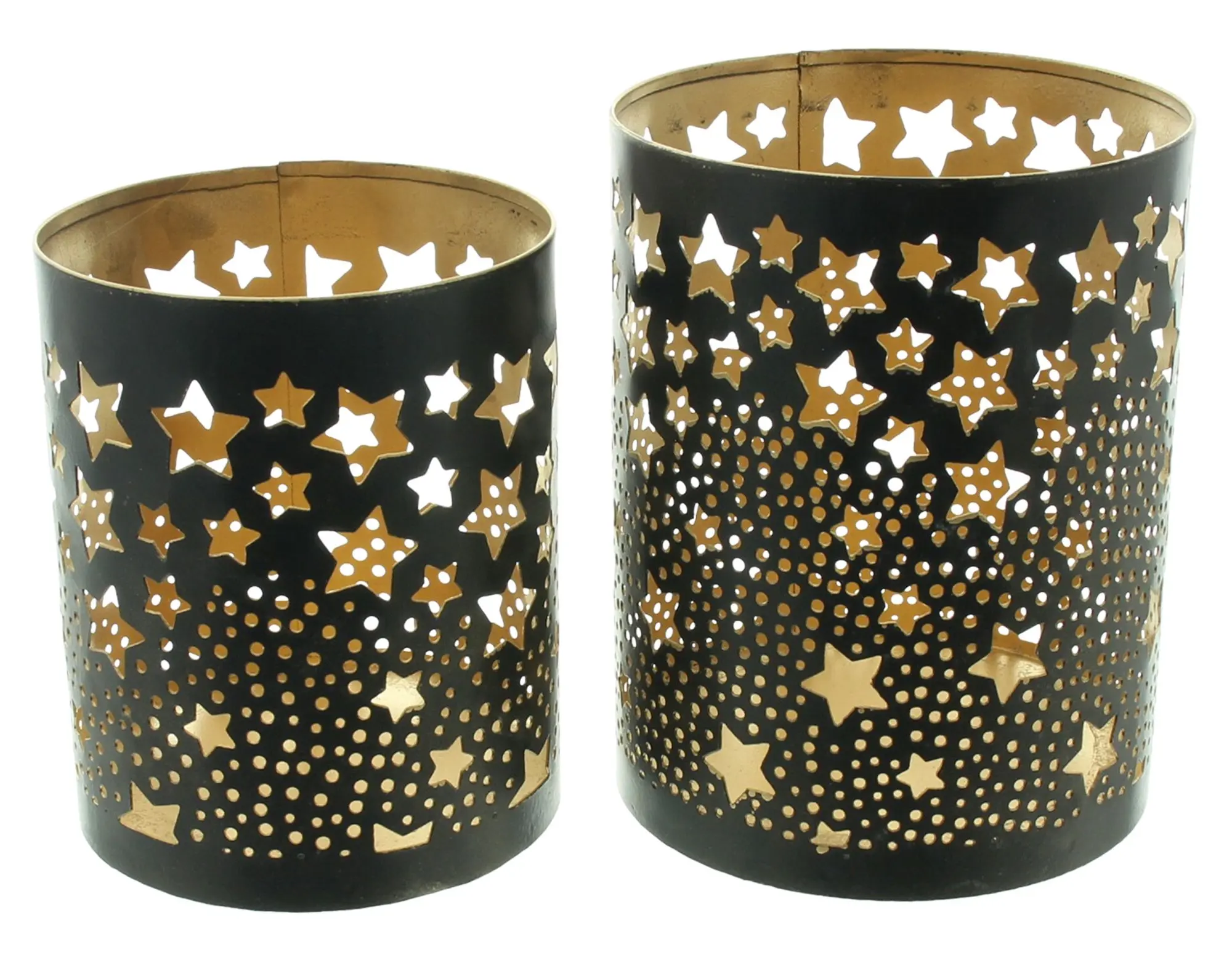 Windlicht "Sternenregen", 2er Set  im Frank Flechtwaren Online Shop für Weihnachts-Neuheiten kaufen
