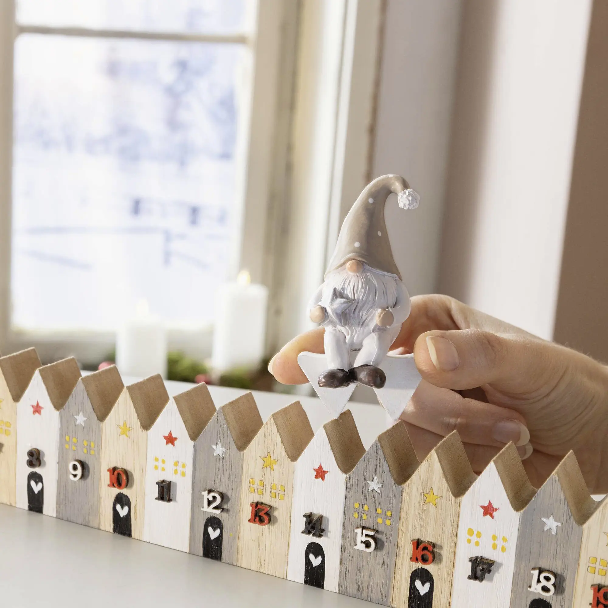 Adventsdeko "Christmas Countdown", 2tlg.  im Frank Flechtwaren Online Shop kaufen
