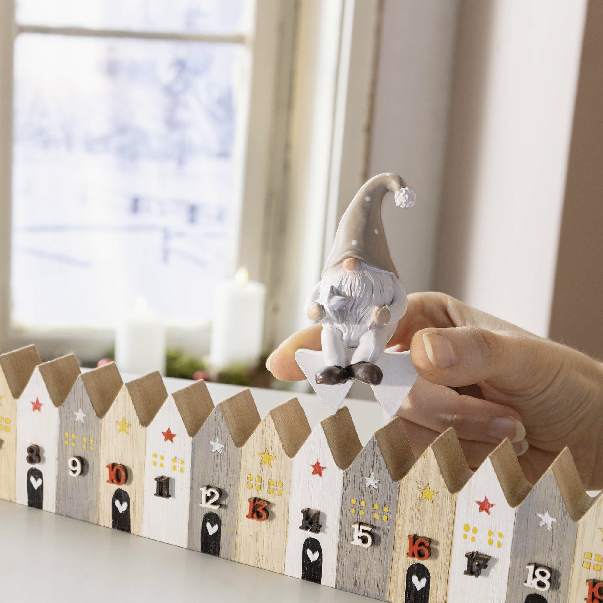 Adventsdeko "Christmas Countdown", 2tlg.  im Frank Flechtwaren Online Shop kaufen