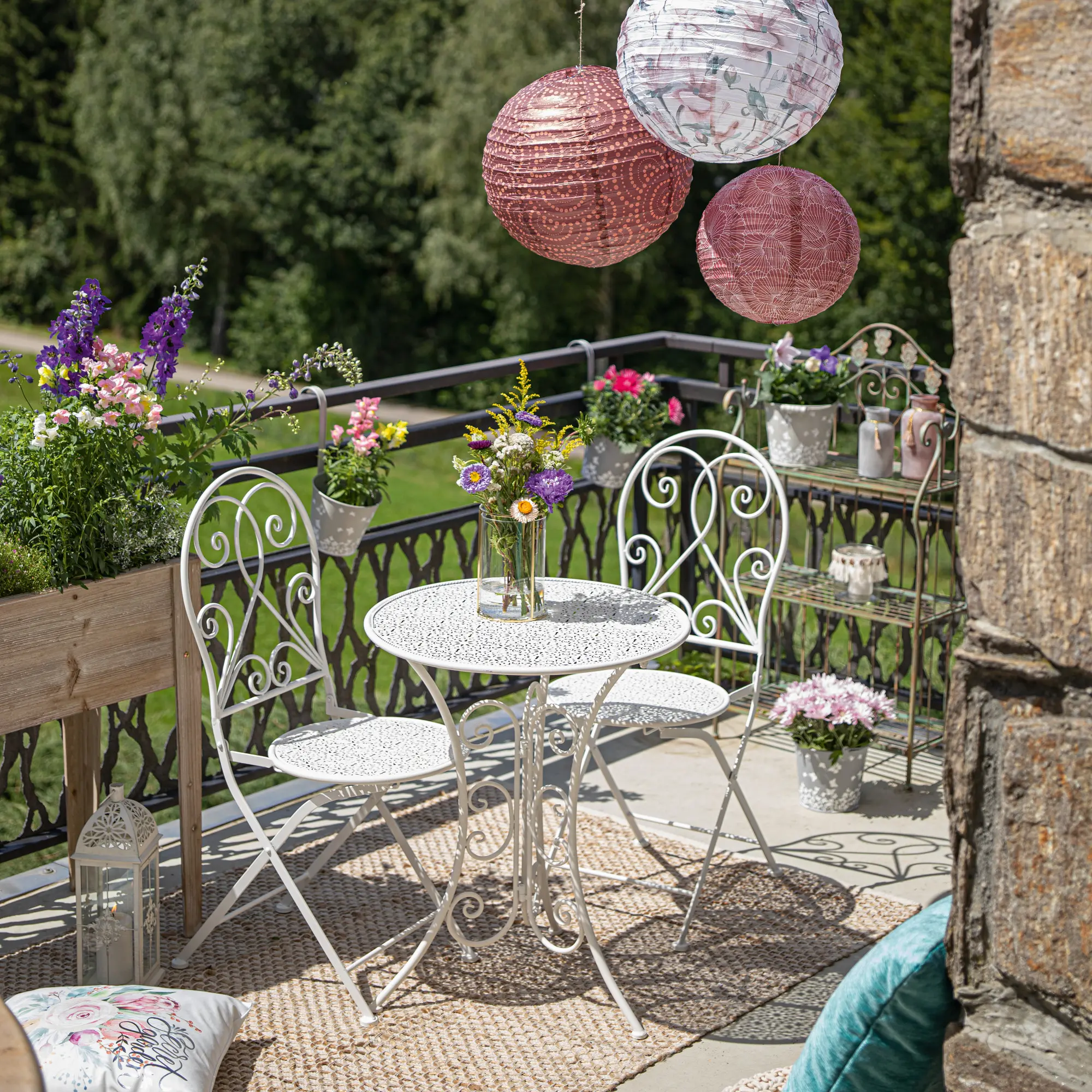 Bistro-Set "White Romance", 3tlg.  im Frank Flechtwaren Online Shop kaufen