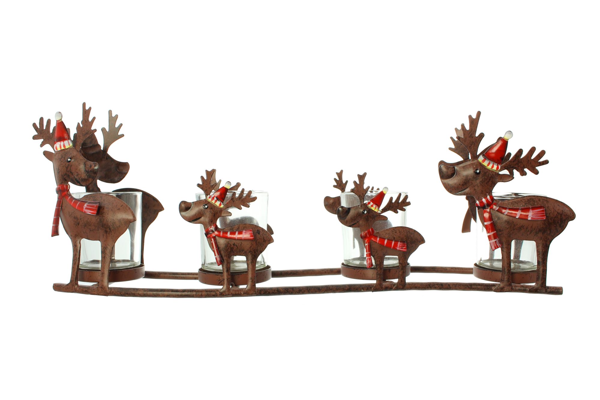 Windlicht "Rentierfamilie"  im Frank Flechtwaren Online Shop für Figuren kaufen