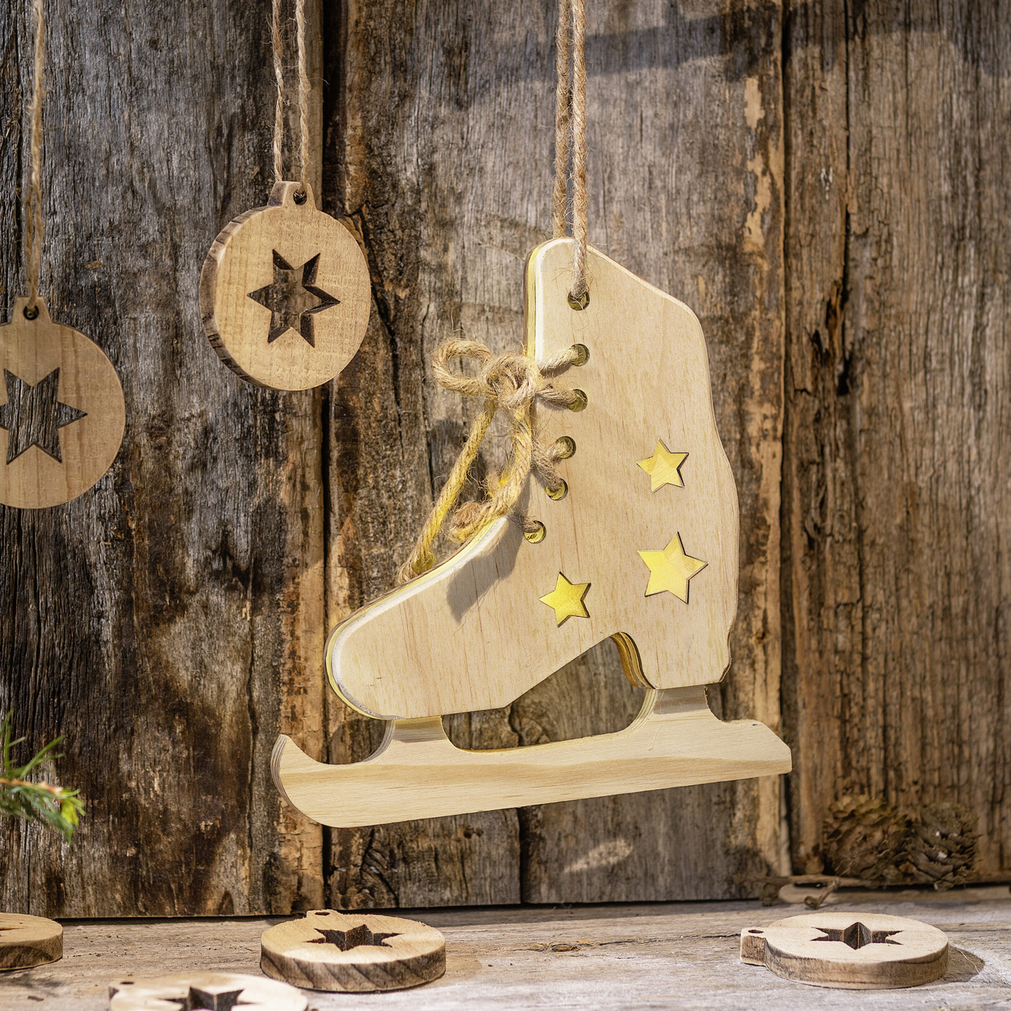 LED-Schlittschuh "Sternchen"  im Frank Flechtwaren Online Shop kaufen