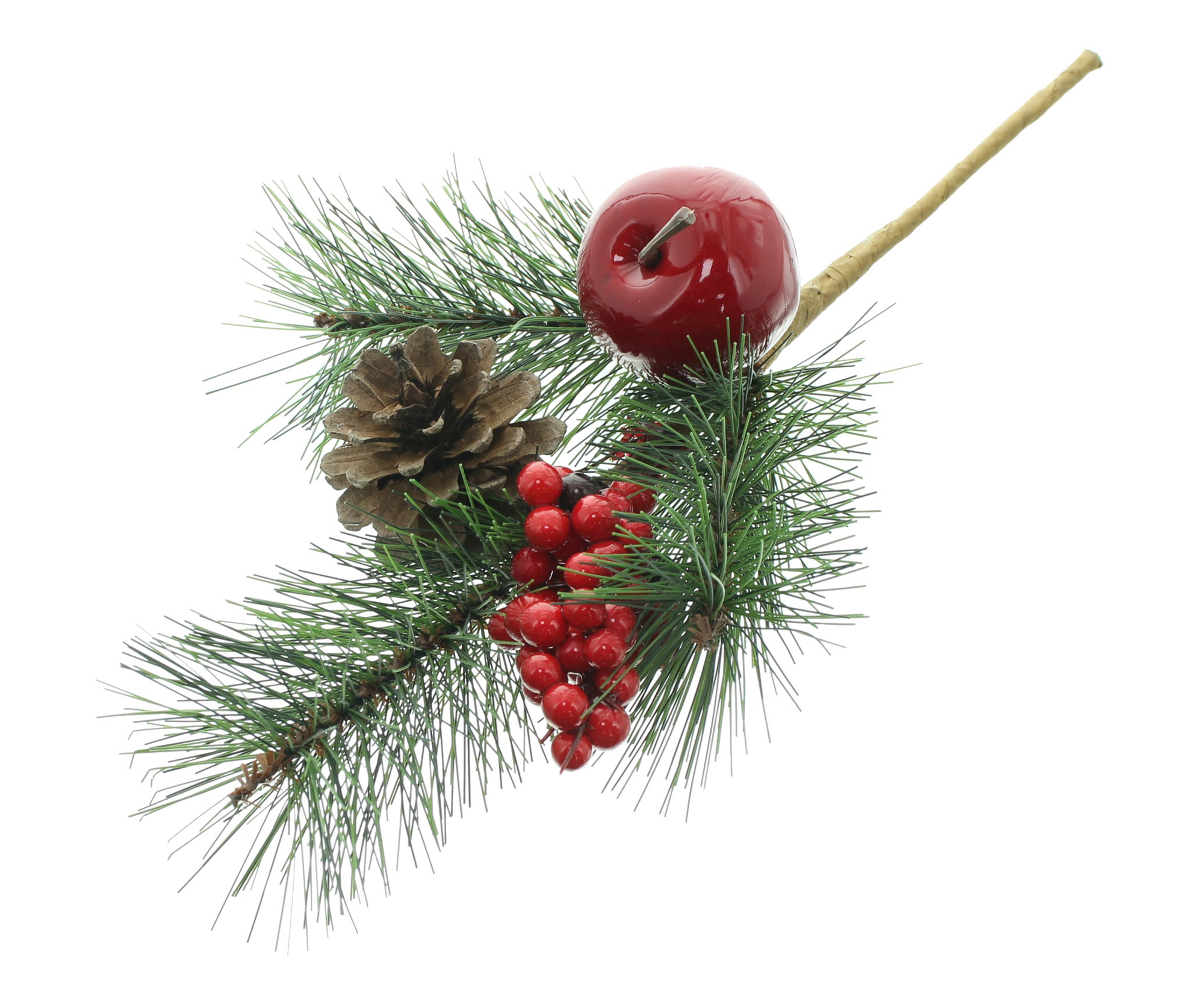 Kiefernzweig "Weihnachten"  im Frank Flechtwaren Online Shop für Weihnachten kaufen