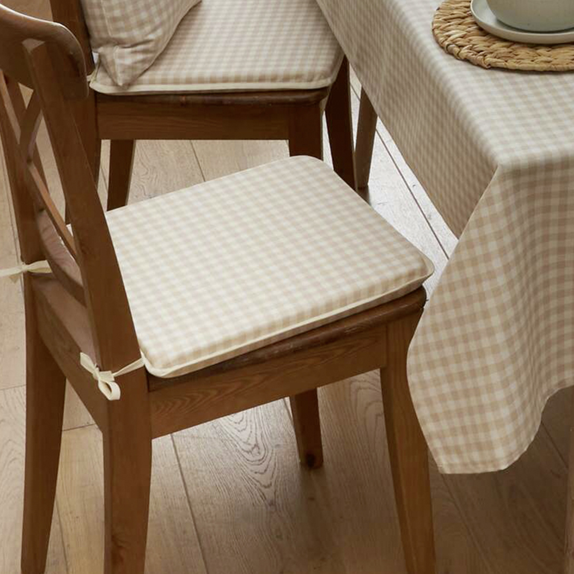 Sitzkissen "Maison naturelle", flach  im Frank Flechtwaren Online Shop kaufen