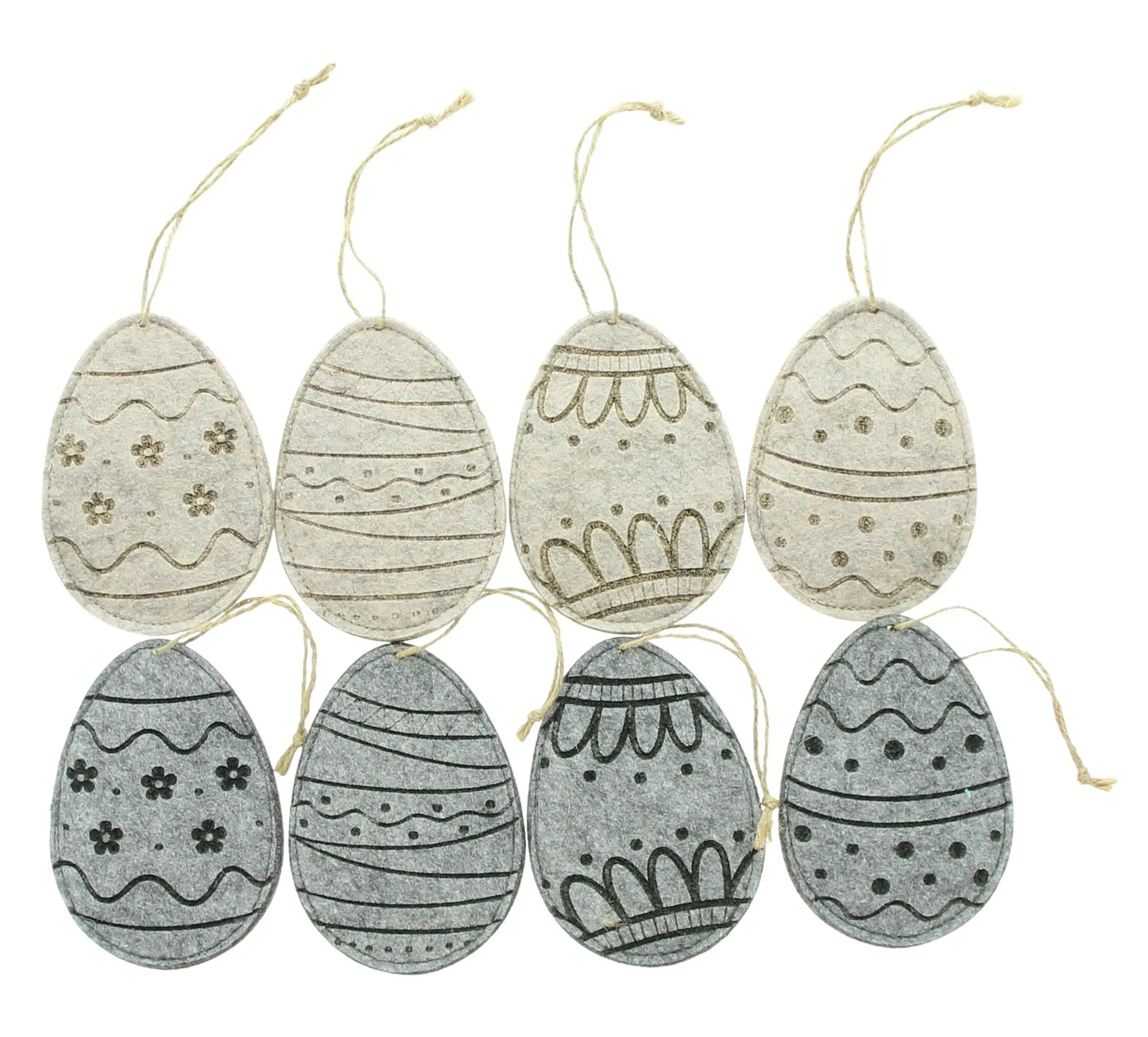 Filzhänger "Osterei", 8er Set im Frank Flechtwaren Online Shop für Ostern kaufen Filzhänger "Osterei", 8er Set im Frank Flechtwaren Online Shop für Ostern kaufen