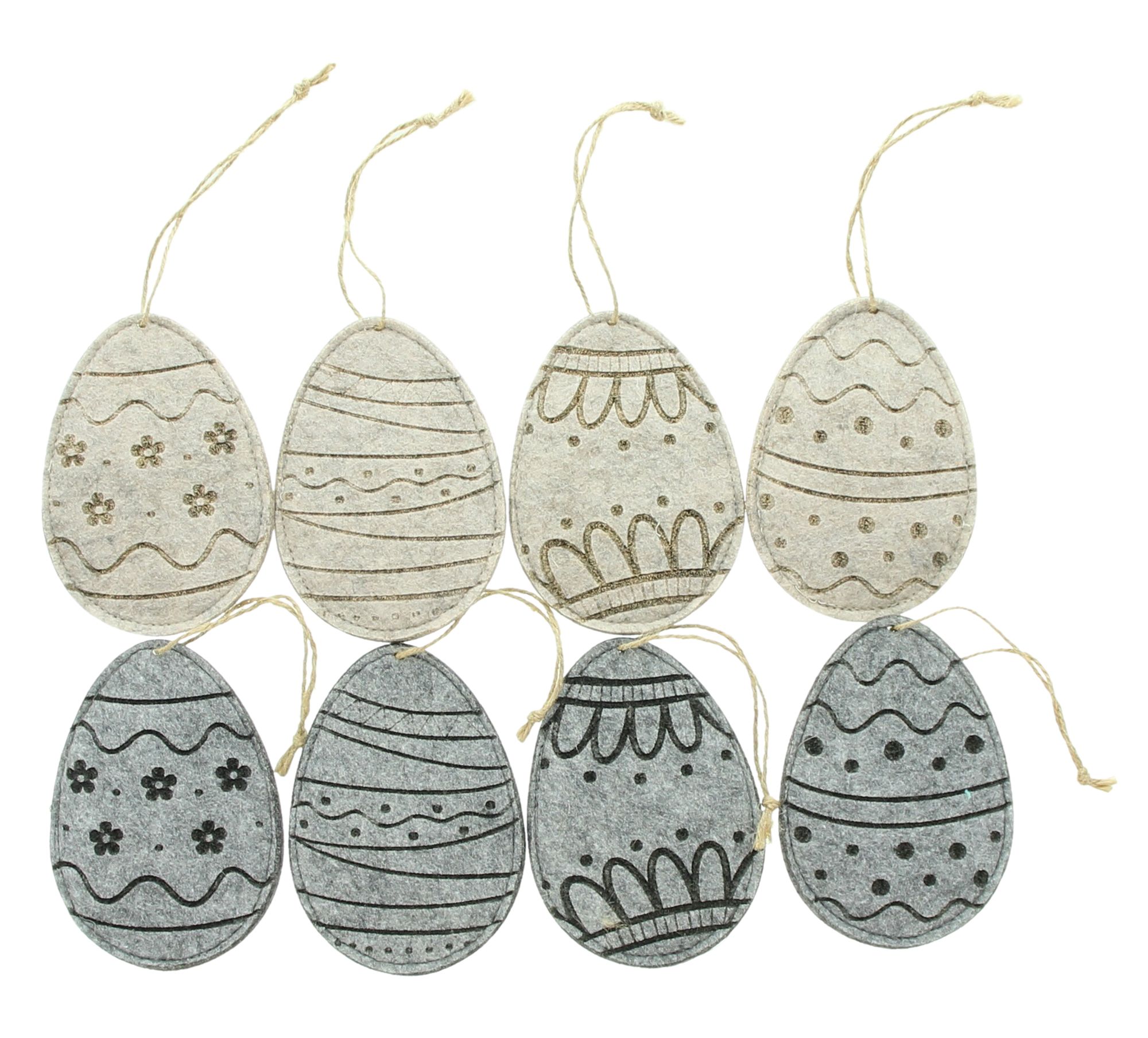 Filzhänger "Osterei", 8er Set im Frank Flechtwaren Online Shop für Ostern kaufen Filzhänger "Osterei", 8er Set im Frank Flechtwaren Online Shop für Ostern kaufen