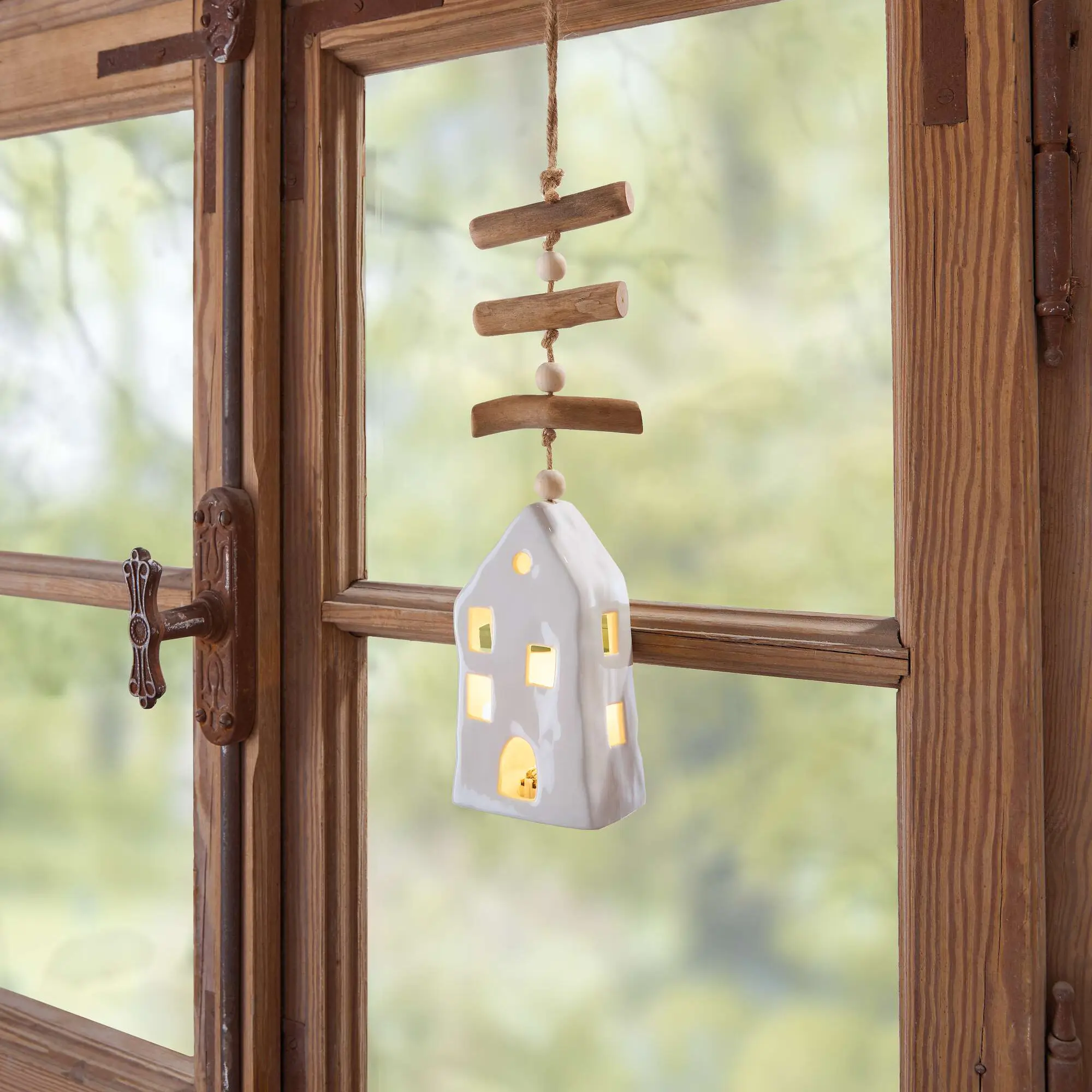 LED-Hänger "Häuschen"  im Frank Flechtwaren Online Shop kaufen