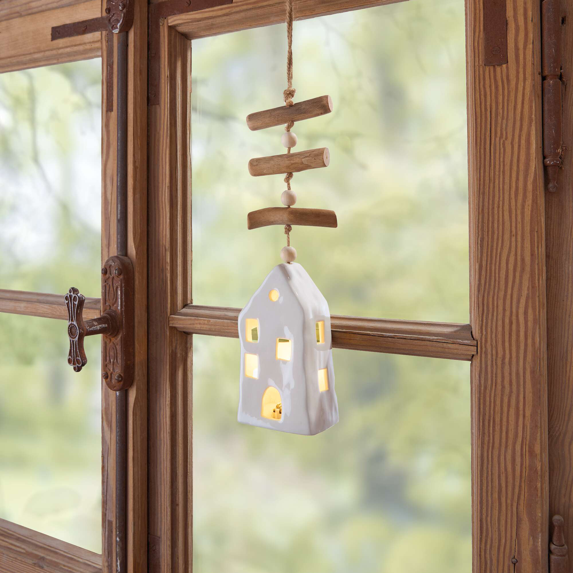 LED-Hänger "Häuschen"  im Frank Flechtwaren Online Shop kaufen