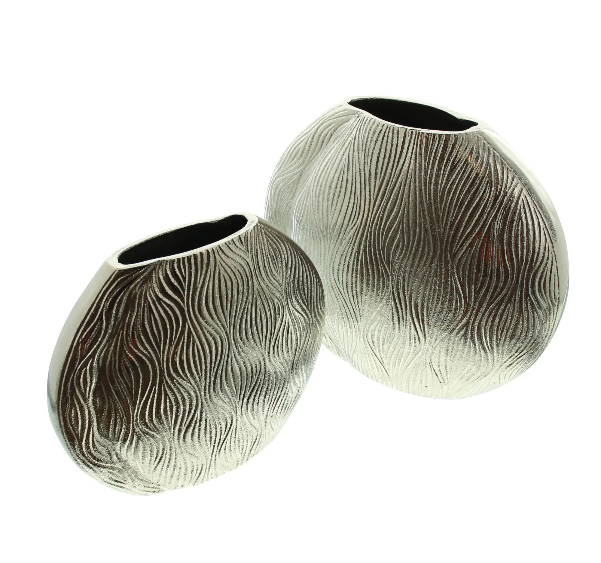 Dekovase "Waves", 2er Set  im Frank Flechtwaren Online Shop für Dekovasen kaufen