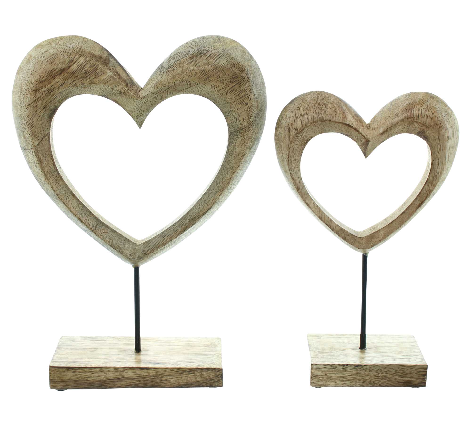 Holzdeko "Herz", 2er Set im Frank Flechtwaren Online Shop für Ostern kaufen Holzdeko "Herz", 2er Set im Frank Flechtwaren Online Shop für Ostern kaufen