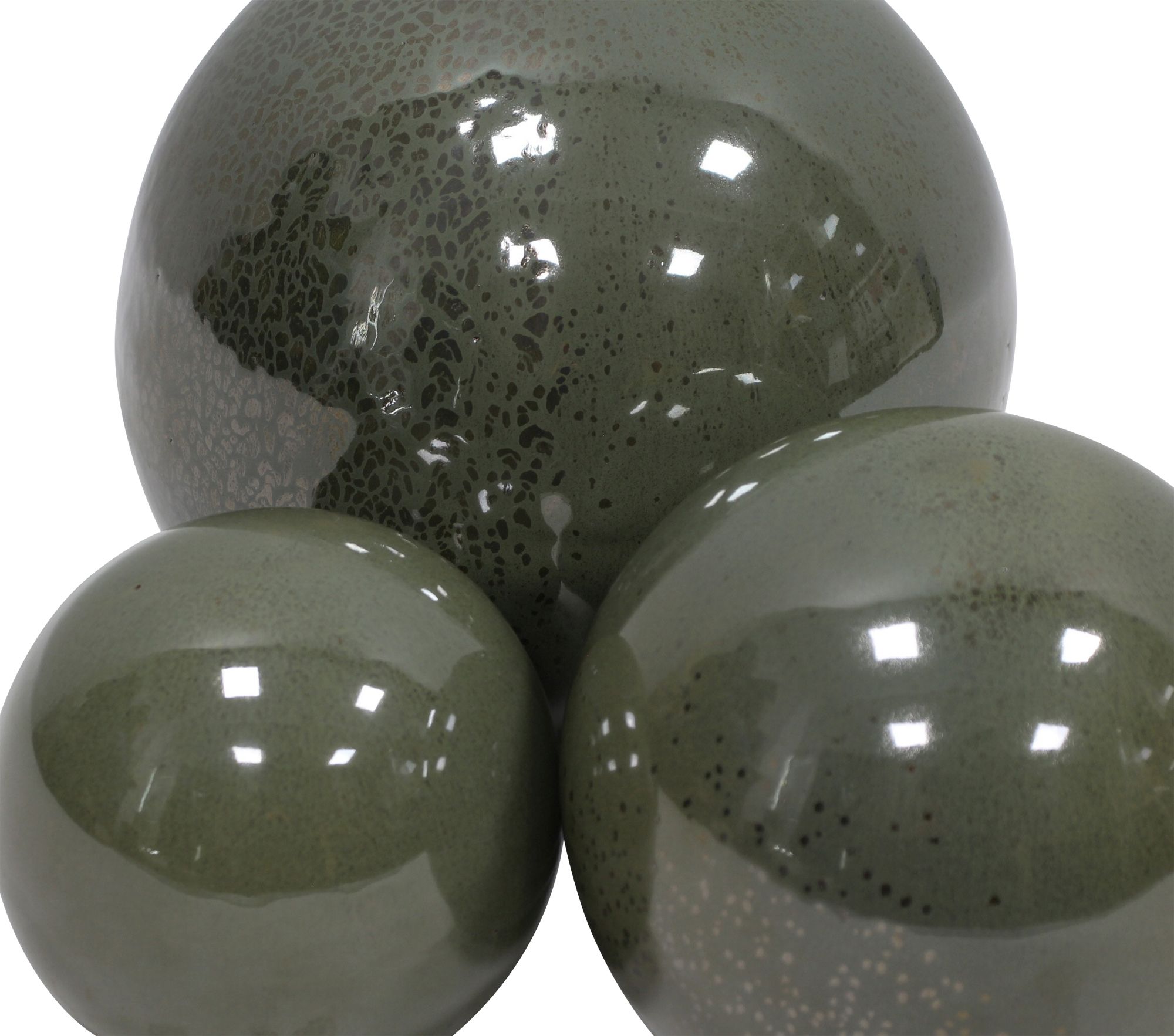 Dekokugel "Olive Garden", 3er Set  im Frank Flechtwaren Online Shop für Dekokugeln kaufen