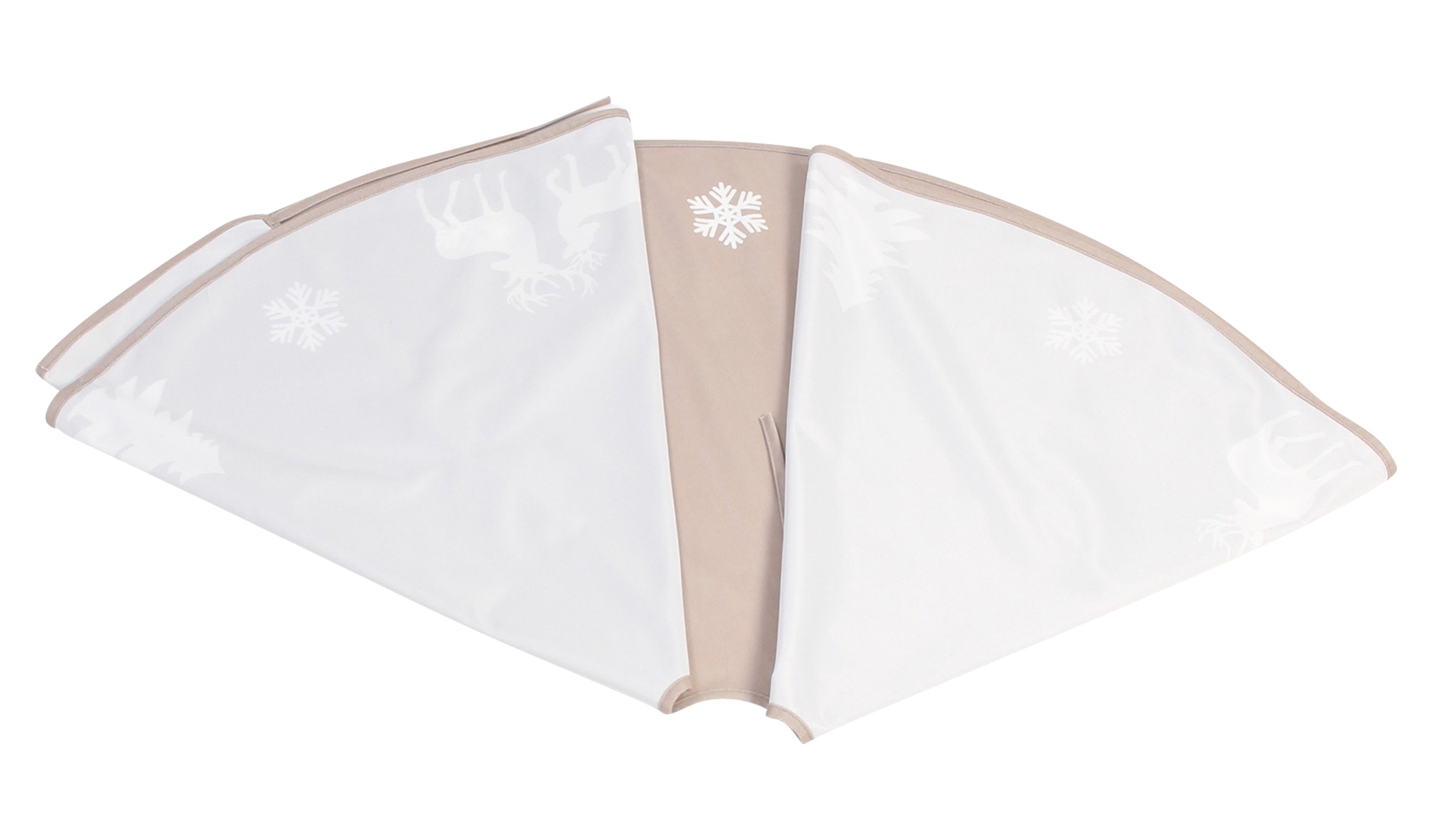 Christbaumdecke "Winterwald"  im Frank Flechtwaren Online Shop für Baumschmuck kaufen