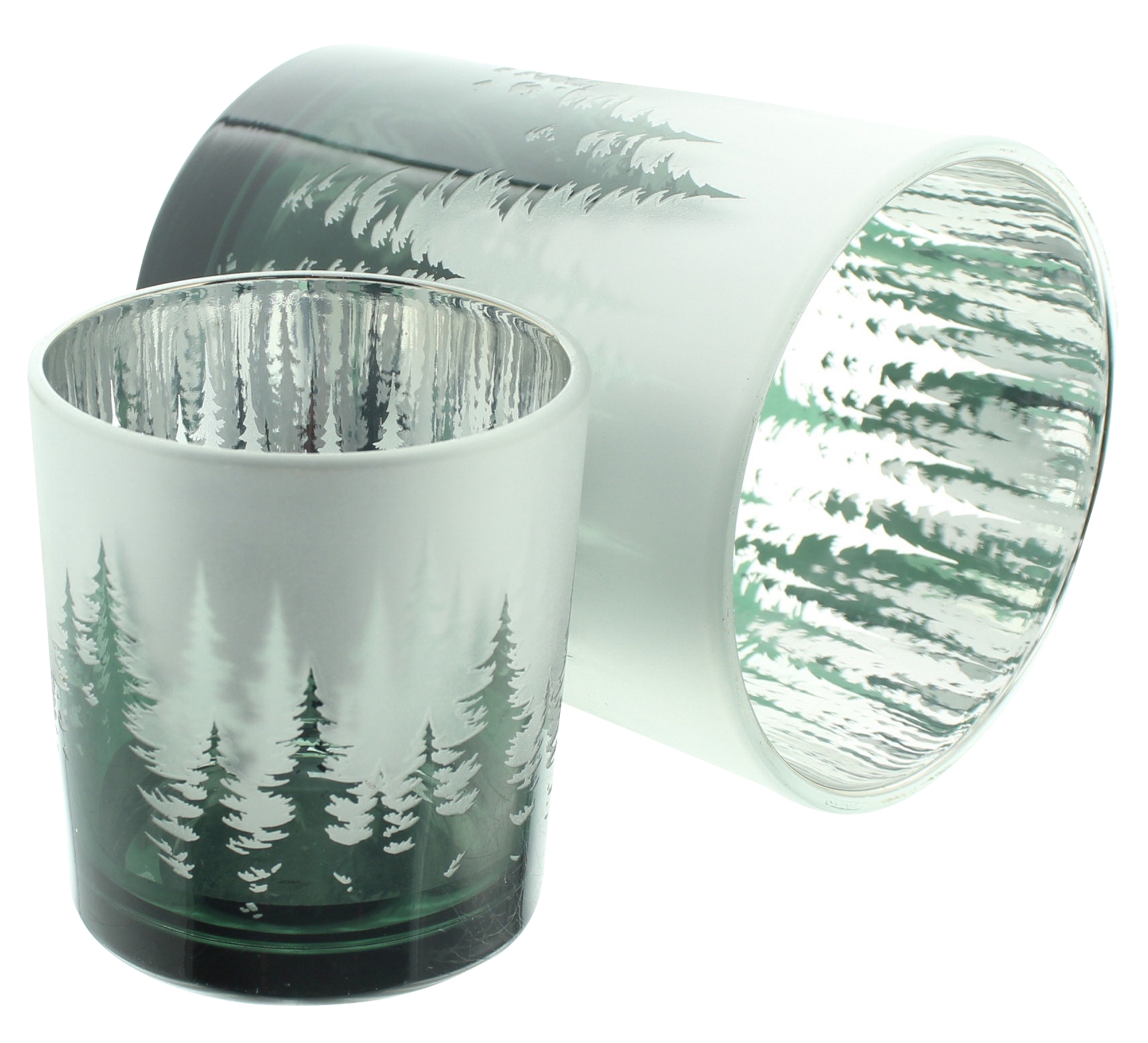 Windlicht "Wald", 2er Set  im Frank Flechtwaren Online Shop für Weihnachten kaufen