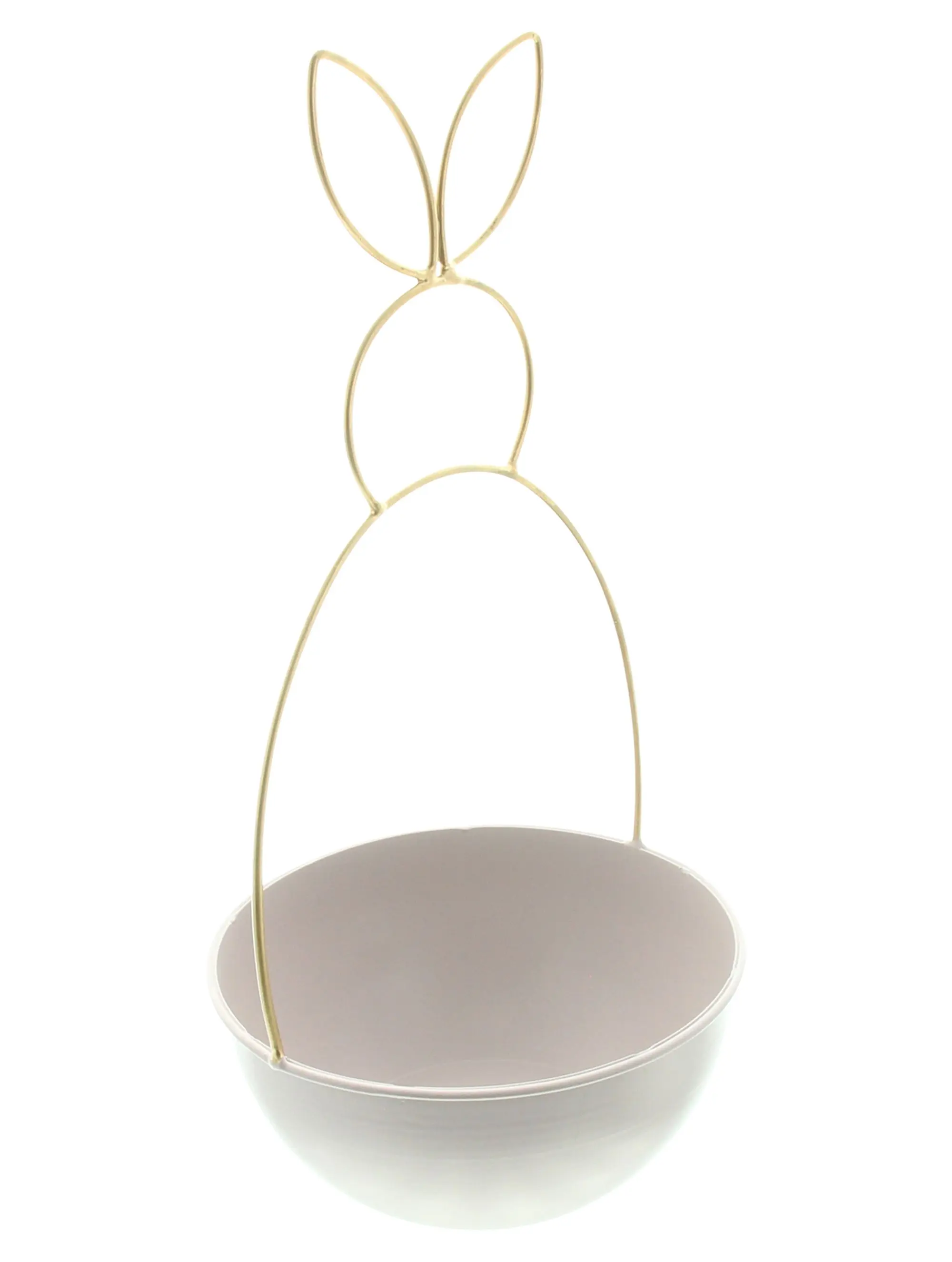 Schale "Gold-Hase"  im Frank Flechtwaren Online Shop für Ostern kaufen