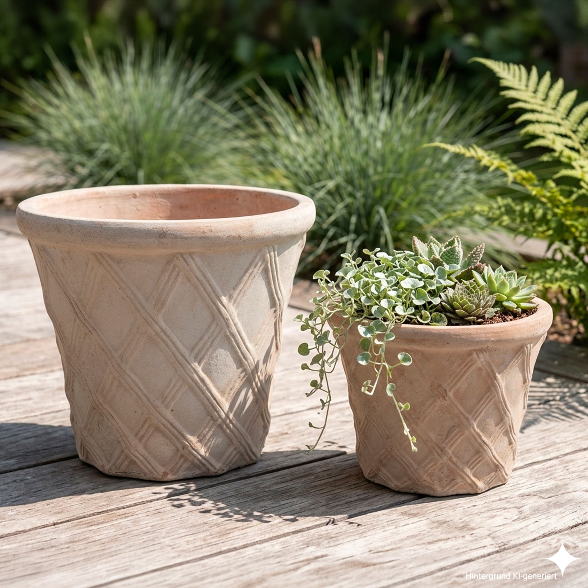 Pflanztopf "Rauten", 2er Set  im Frank Flechtwaren Online Shop kaufen