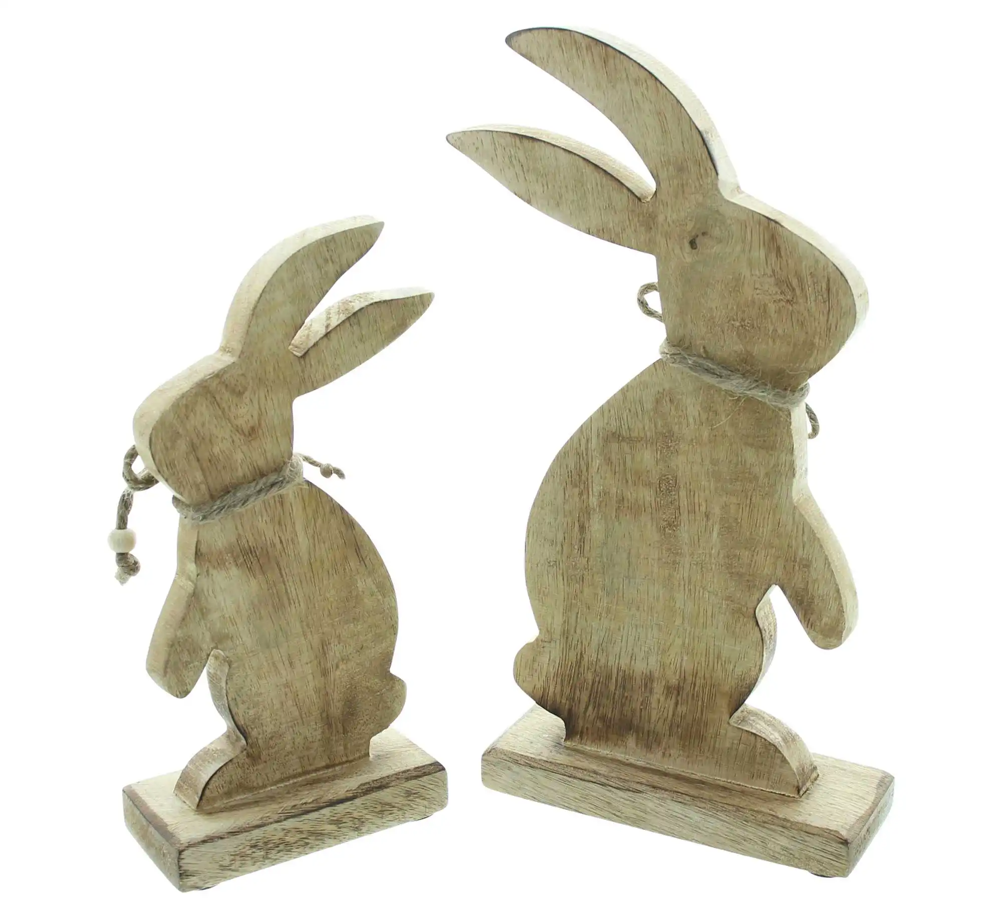 Holzdeko "Osterhäschen", 2er Set im Frank Flechtwaren Online Shop für Ostern kaufen Holzdeko "Osterhäschen", 2er Set im Frank Flechtwaren Online Shop für Ostern kaufen