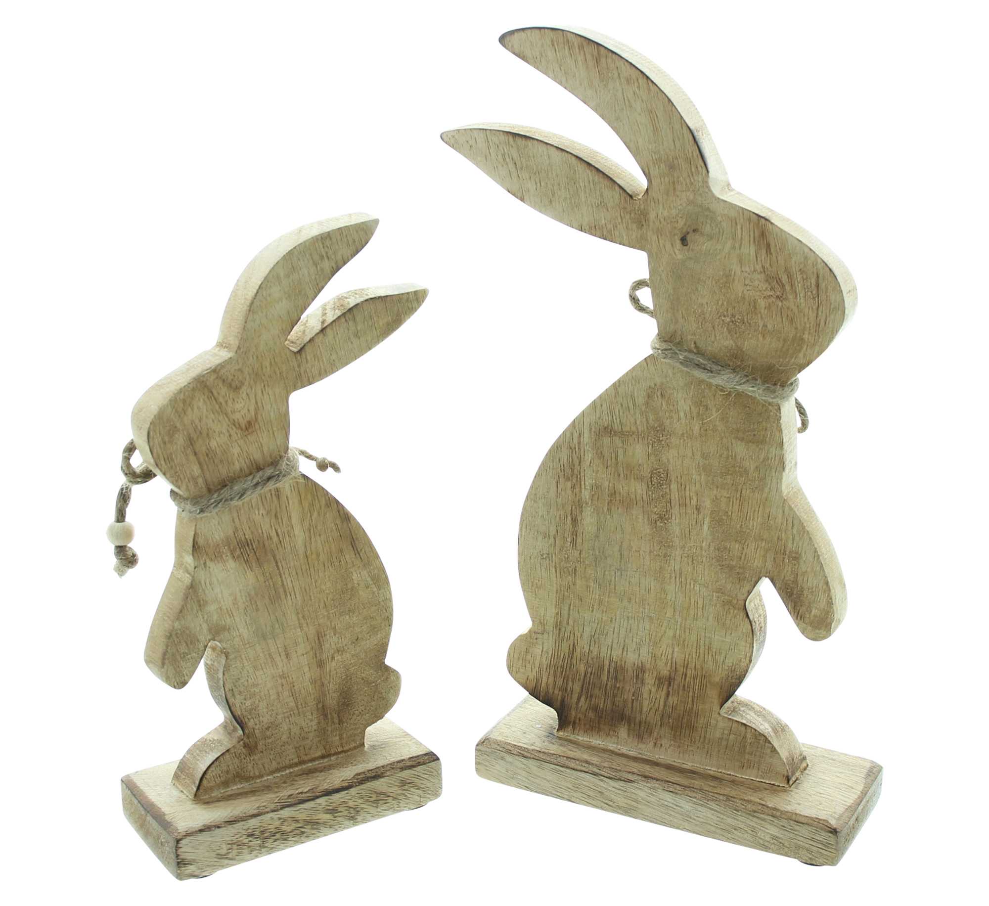 Holzdeko "Osterhäschen", 2er Set im Frank Flechtwaren Online Shop für Ostern kaufen Holzdeko "Osterhäschen", 2er Set im Frank Flechtwaren Online Shop für Ostern kaufen