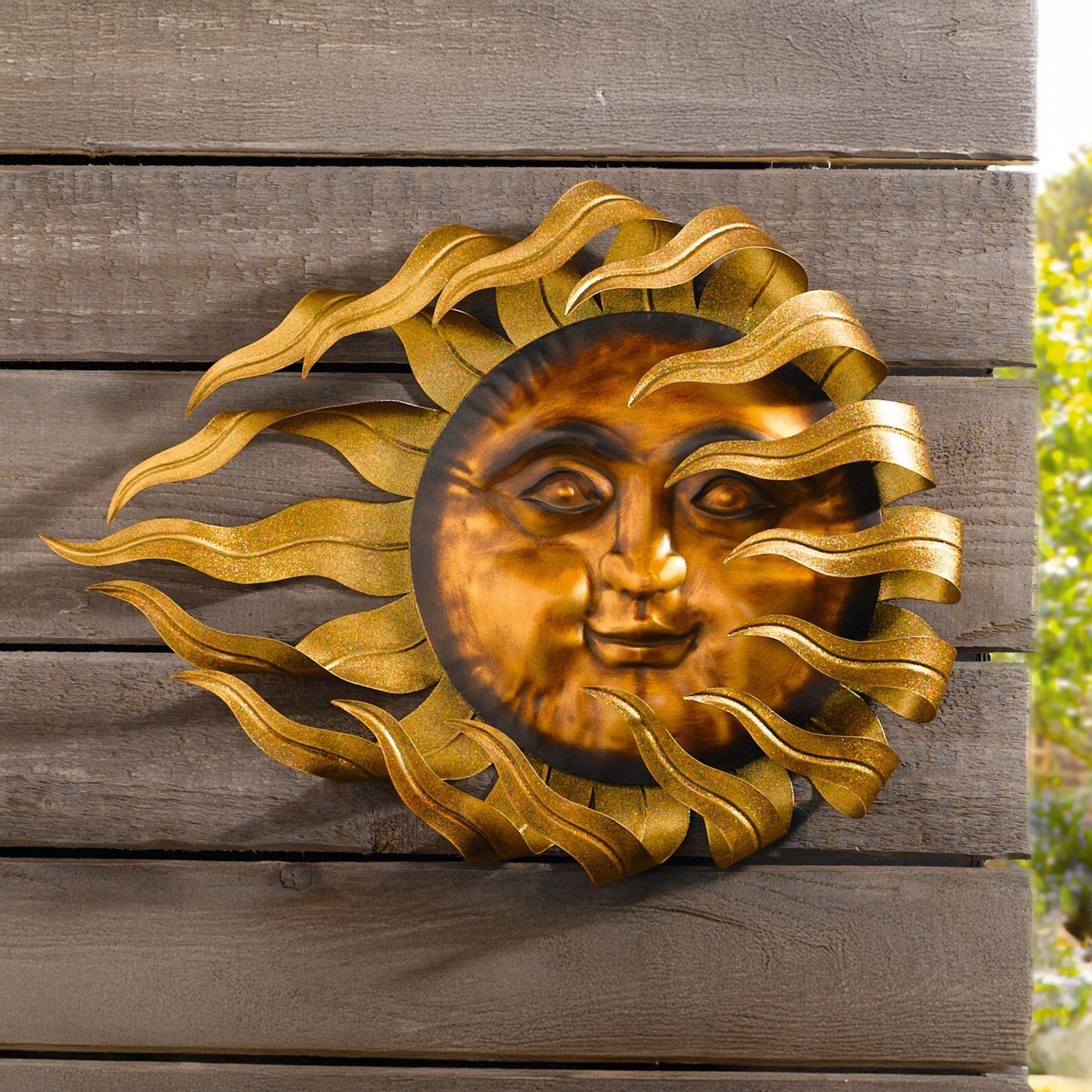 Metallhänger "Flammende Sonne", groß  im Frank Flechtwaren Online Shop kaufen