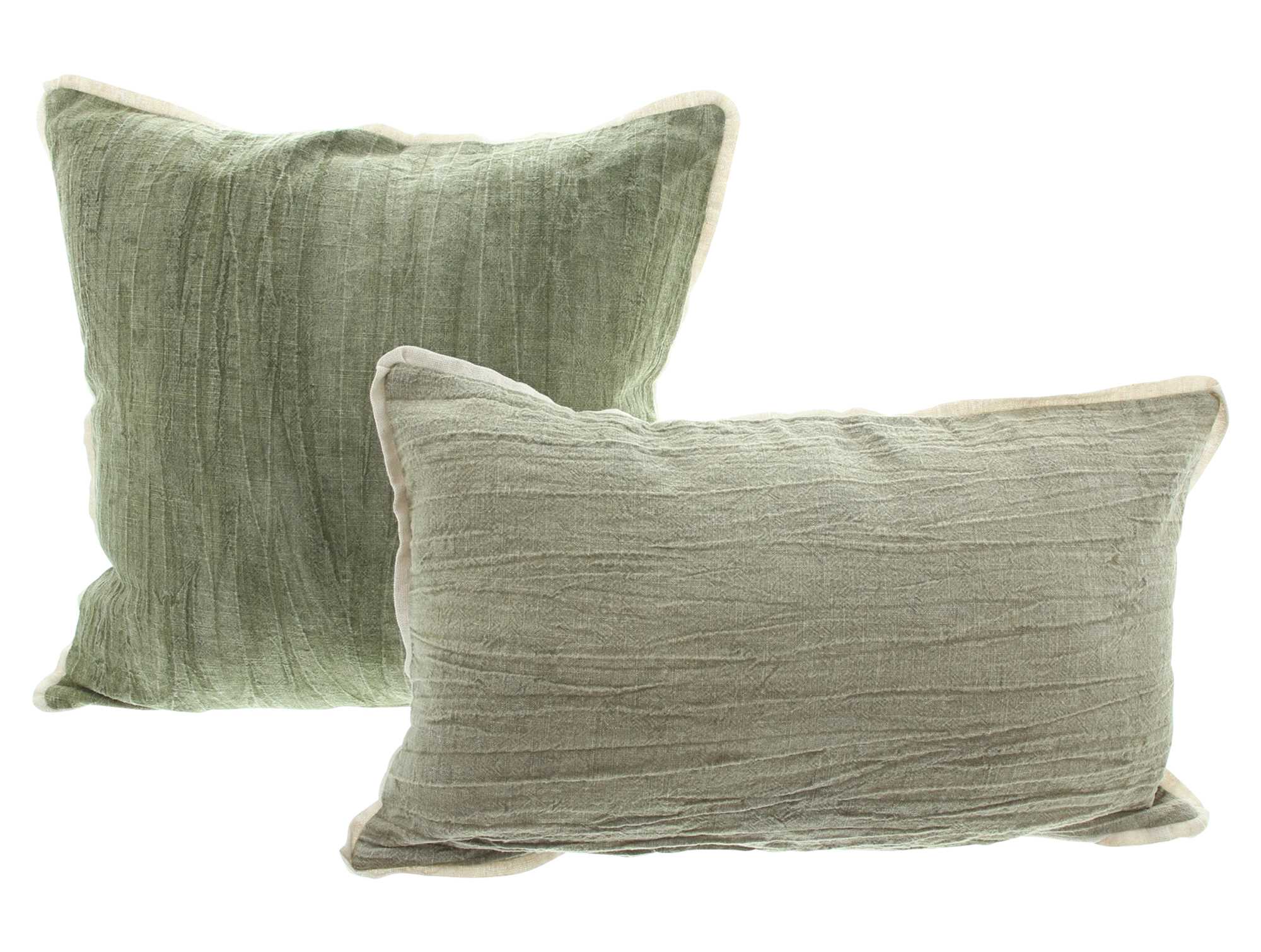 Kissenhülle "Grün & Grau", 2er Set im Frank Flechtwaren Online Shop für Kissenhüllen kaufen Kissenhülle "Grün & Grau", 2er Set im Frank Flechtwaren Online Shop für Kissenhüllen kaufen