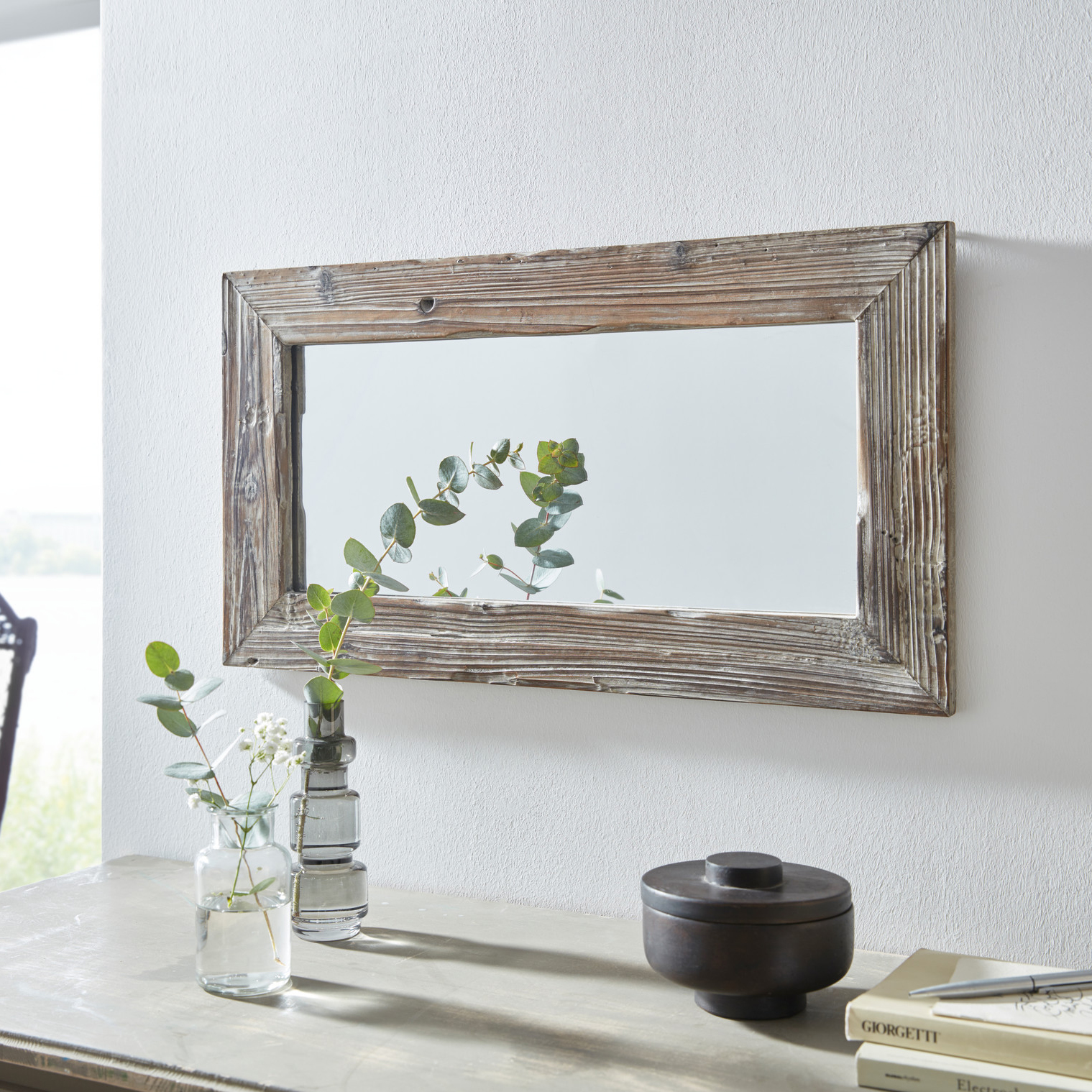 Acheter Miroir mural "rustique"  dans la boutique en ligne de Frank Flechtwaren