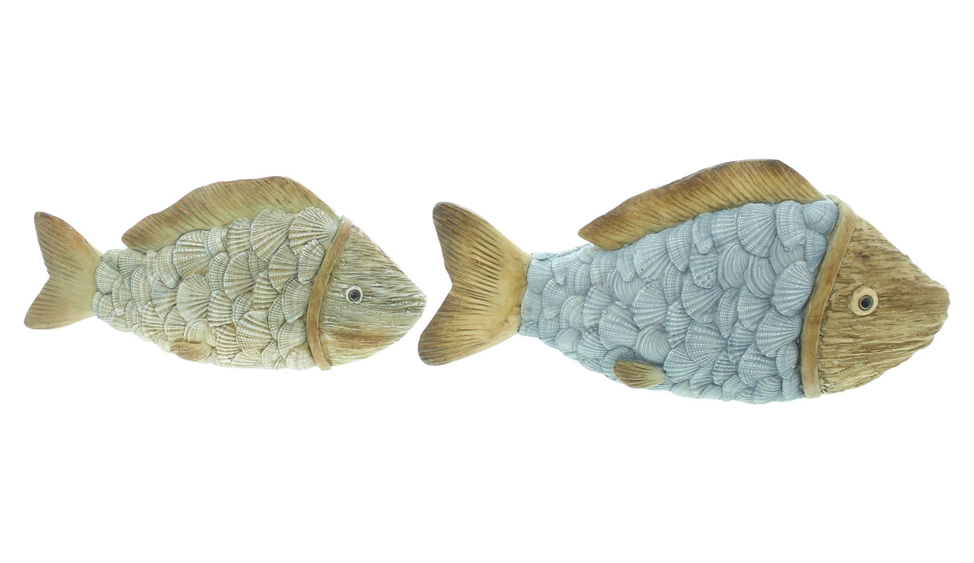 Figur "Fisch", 2er Set  im Frank Flechtwaren Online Shop für Gartenfiguren kaufen