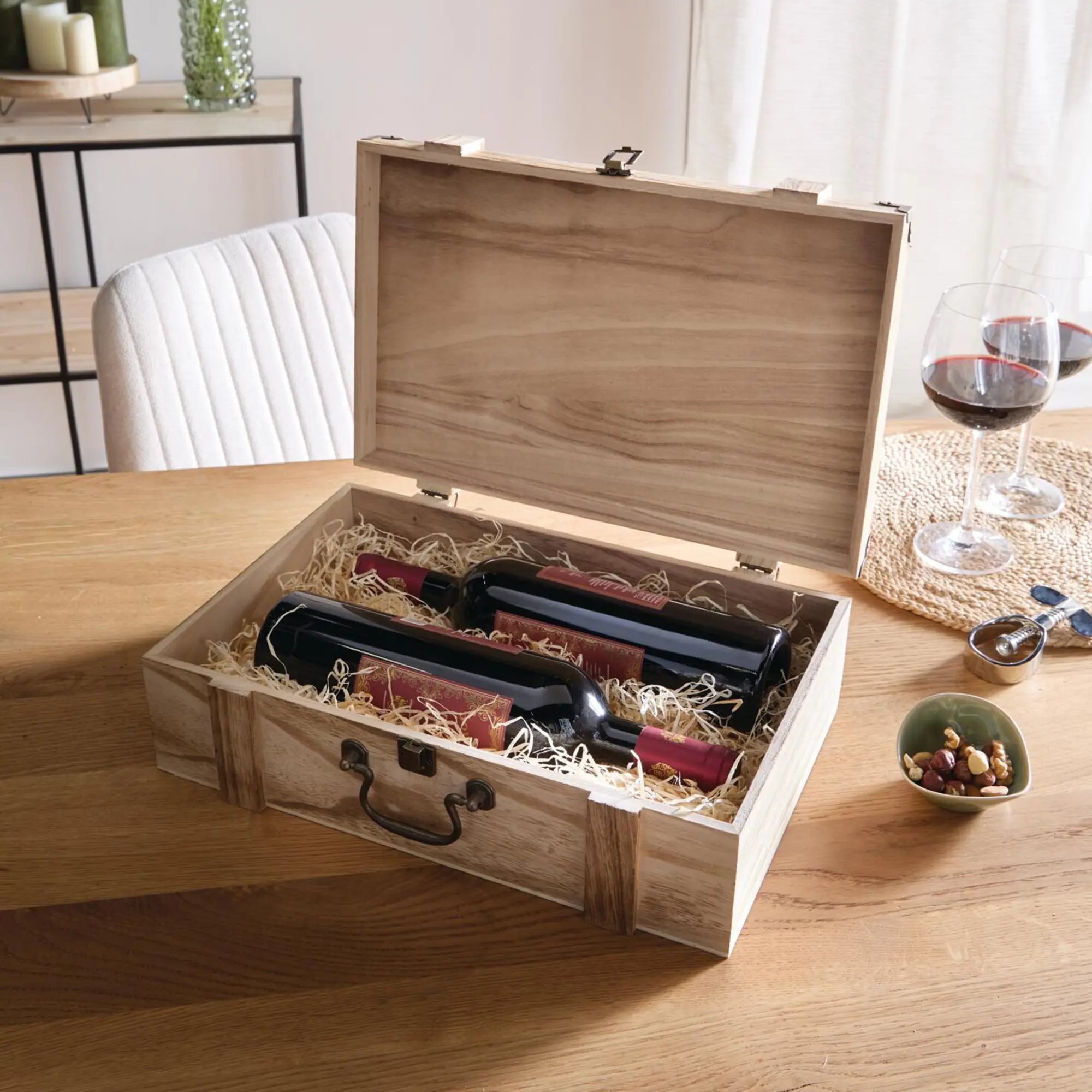 Holzkiste "Präsent"  im Frank Flechtwaren Online Shop kaufen