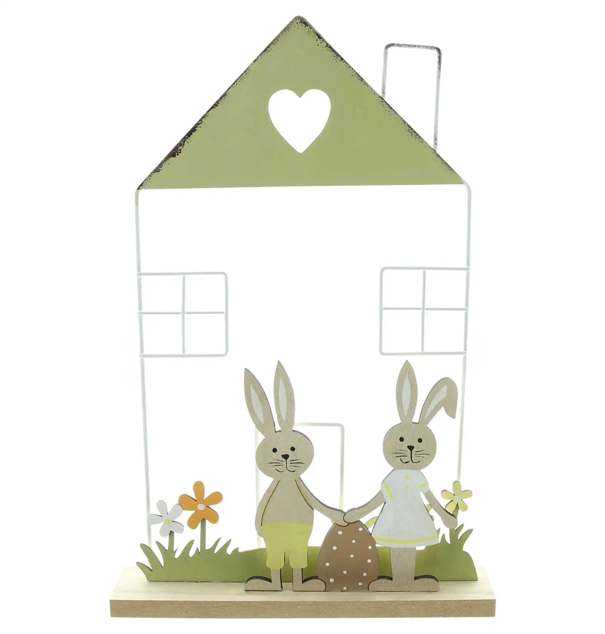 Hasenhaus "Blumenwiese"  im Frank Flechtwaren Online Shop für Hasen &amp; Co kaufen