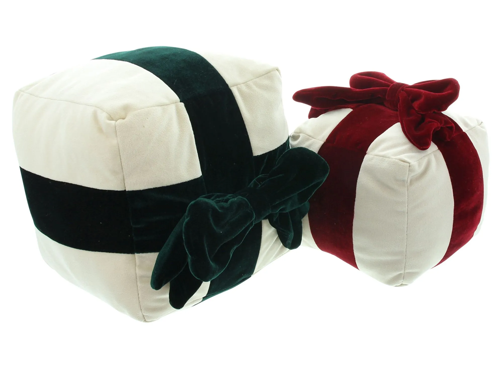 Deko-Kissen "Geschenk", 2er Set  im Frank Flechtwaren Online Shop für Weihnachtliche Kissen &amp; Kissenhüllen kaufen