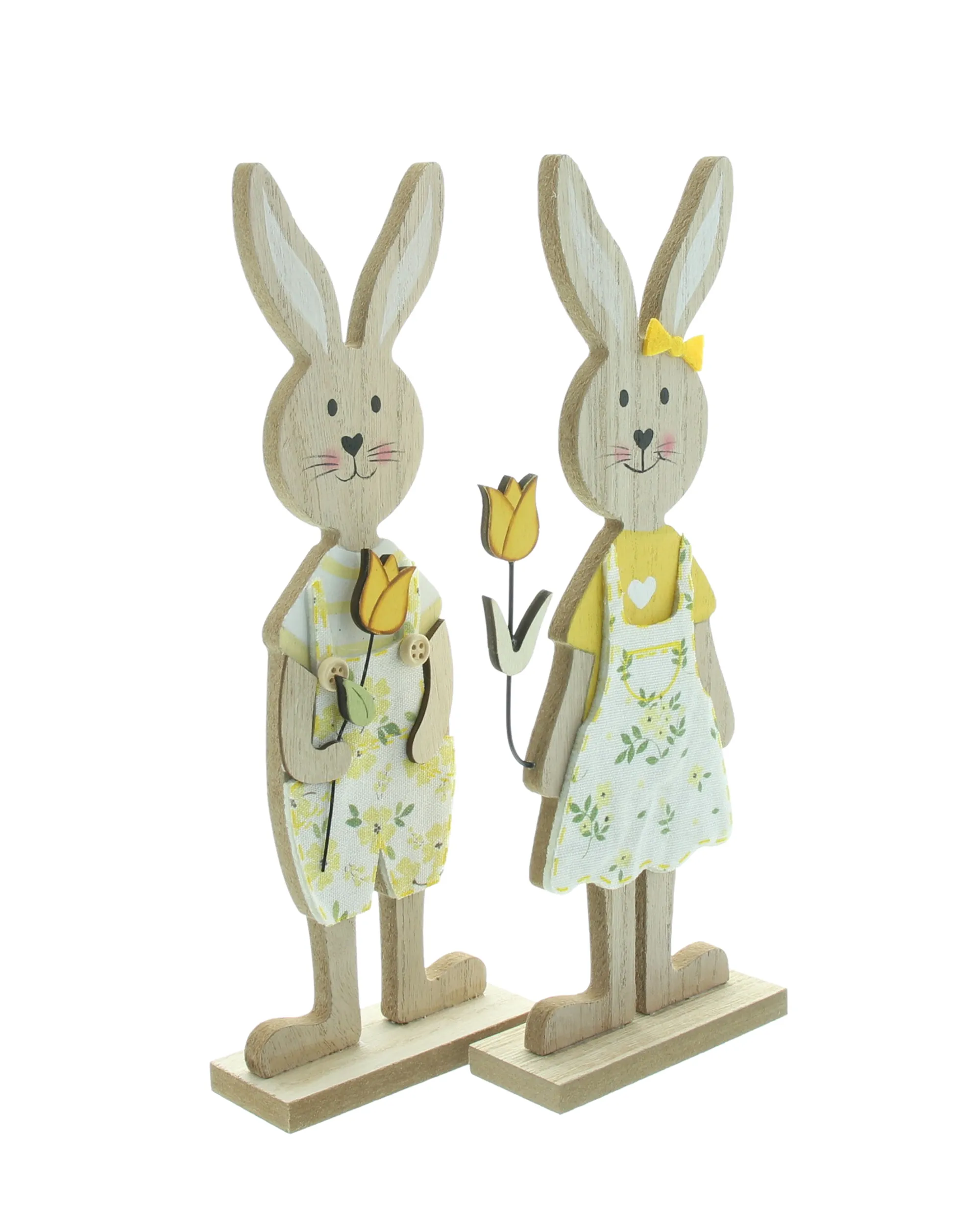 Hasenfigur "Tulpen", 2er Set  im Frank Flechtwaren Online Shop für Hasen &amp; Co kaufen