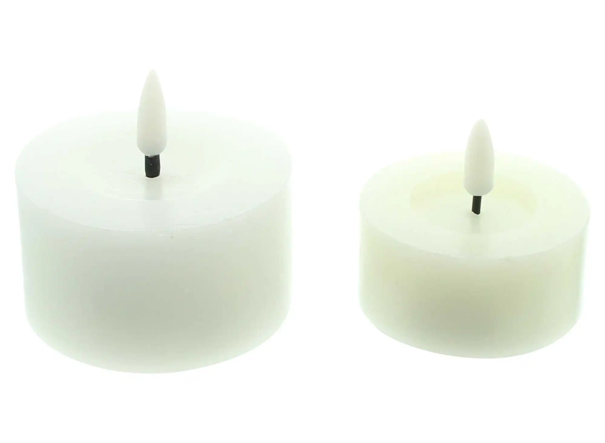 LED-Kerze "White", 2er Set  im Frank Flechtwaren Online Shop kaufen