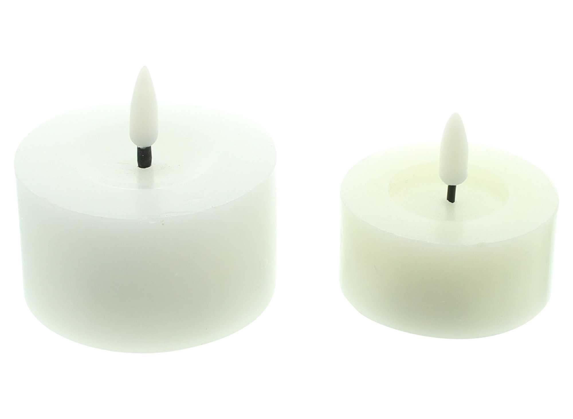 LED-Kerze "White", 2er Set  im Frank Flechtwaren Online Shop kaufen