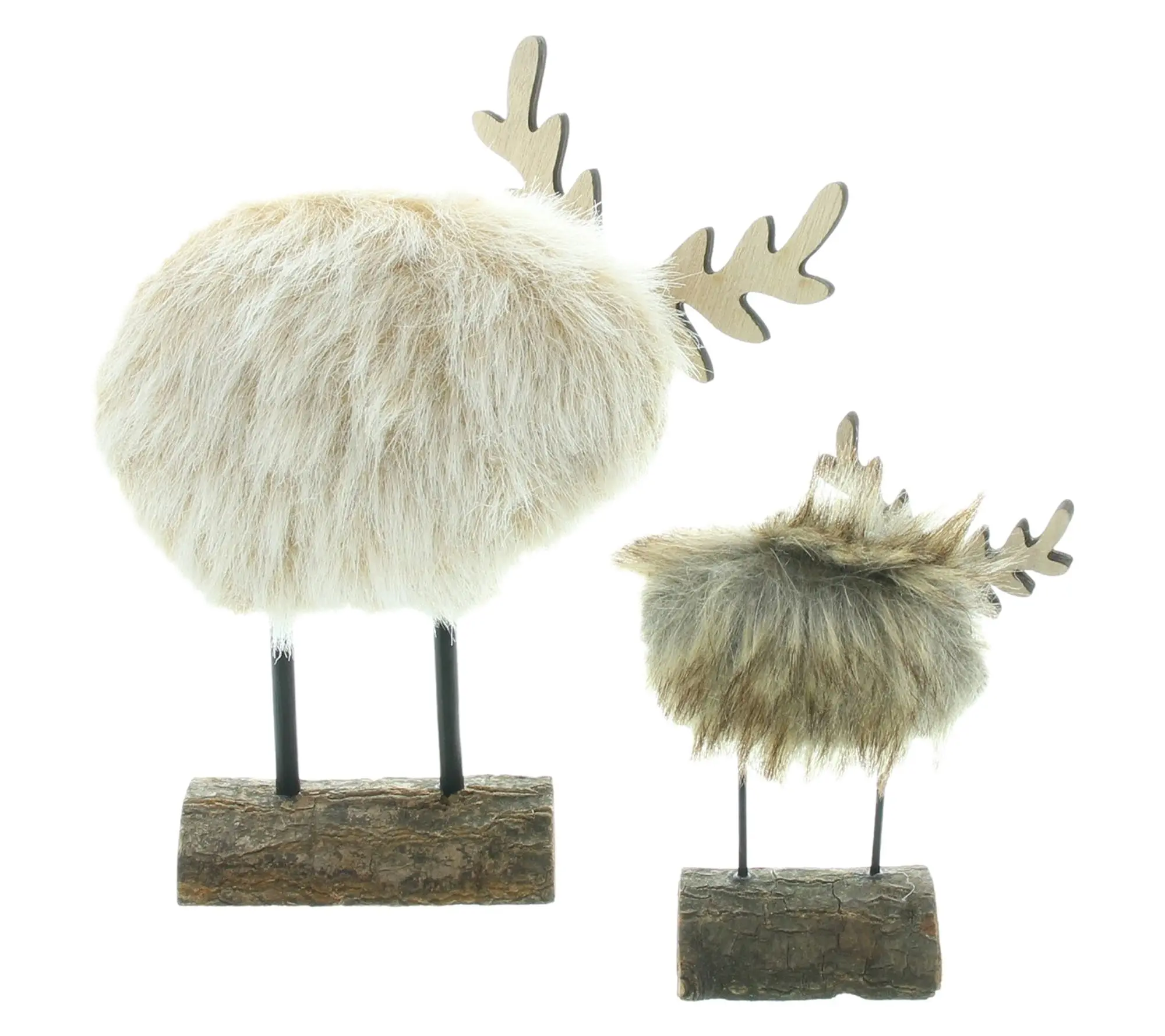 Figur "Elch", 2er Set  im Frank Flechtwaren Online Shop für Dekofiguren kaufen