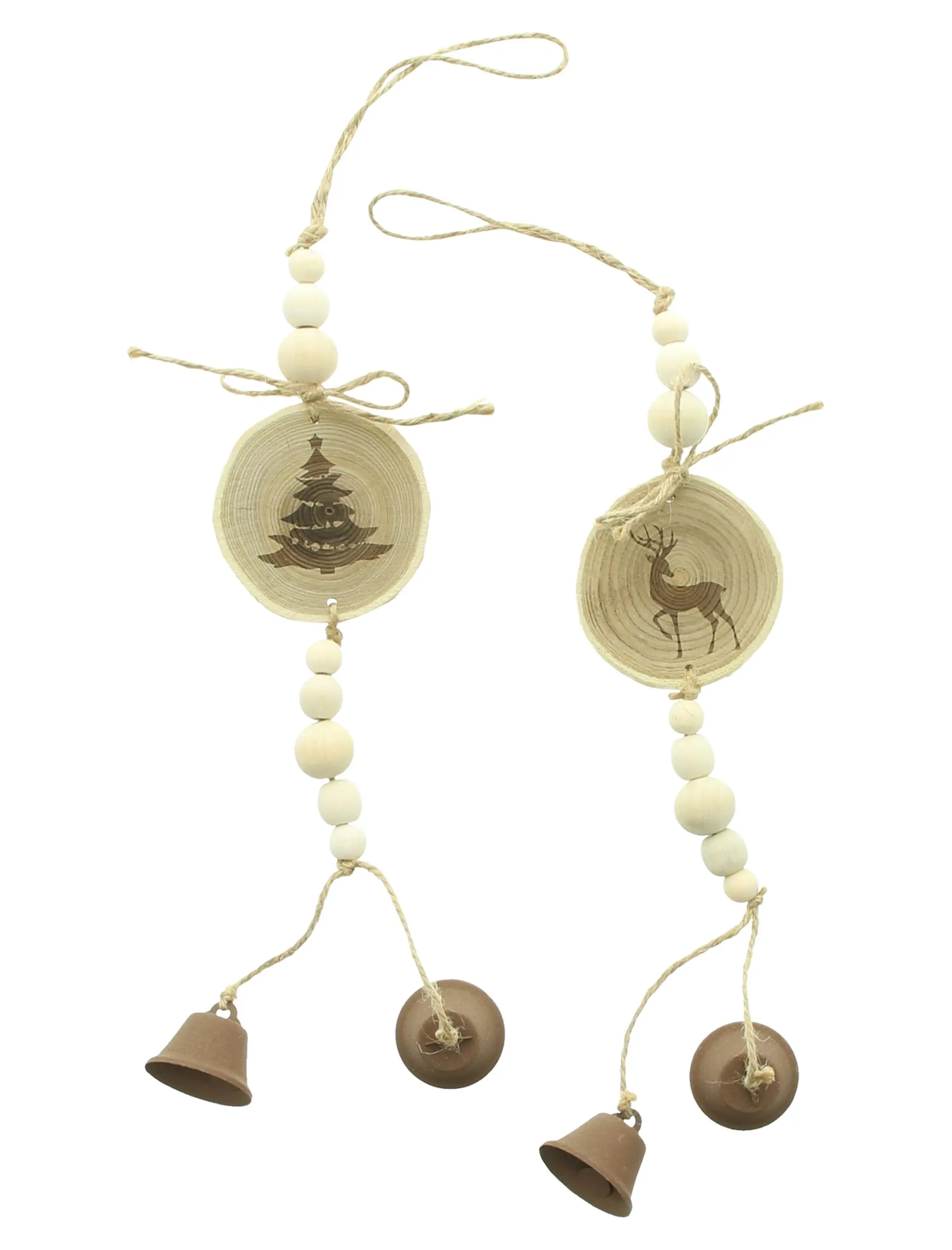 Winterhänger "Rentier &amp; Tanne", 2er Set  im Frank Flechtwaren Online Shop für Dekohänger  kaufen