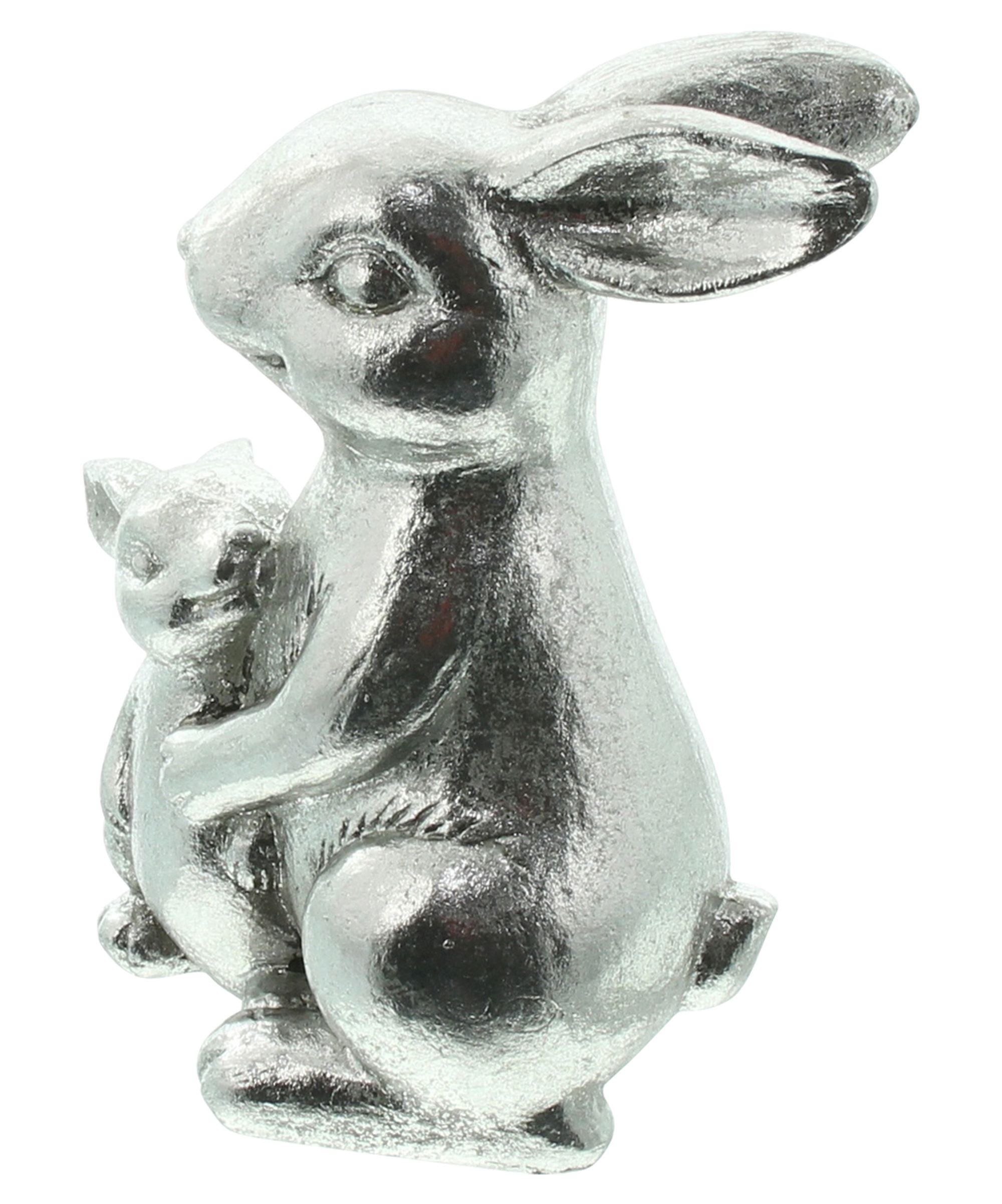 Figur "Hasenmutter mit Kind"  im Frank Flechtwaren Online Shop für Hasen &amp; Co kaufen