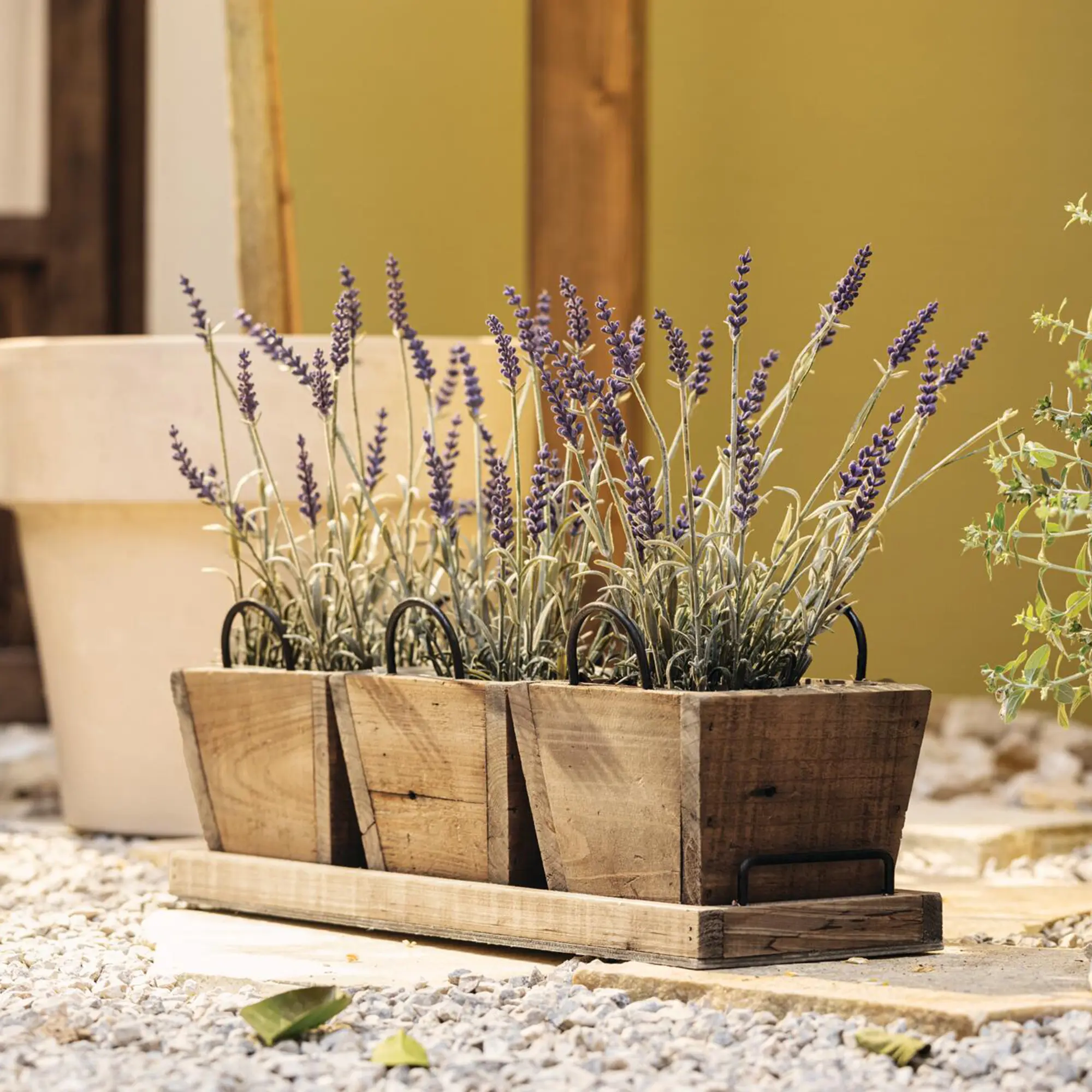 Holzpflanzer "Recycling-Chic"  im Frank Flechtwaren Online Shop kaufen