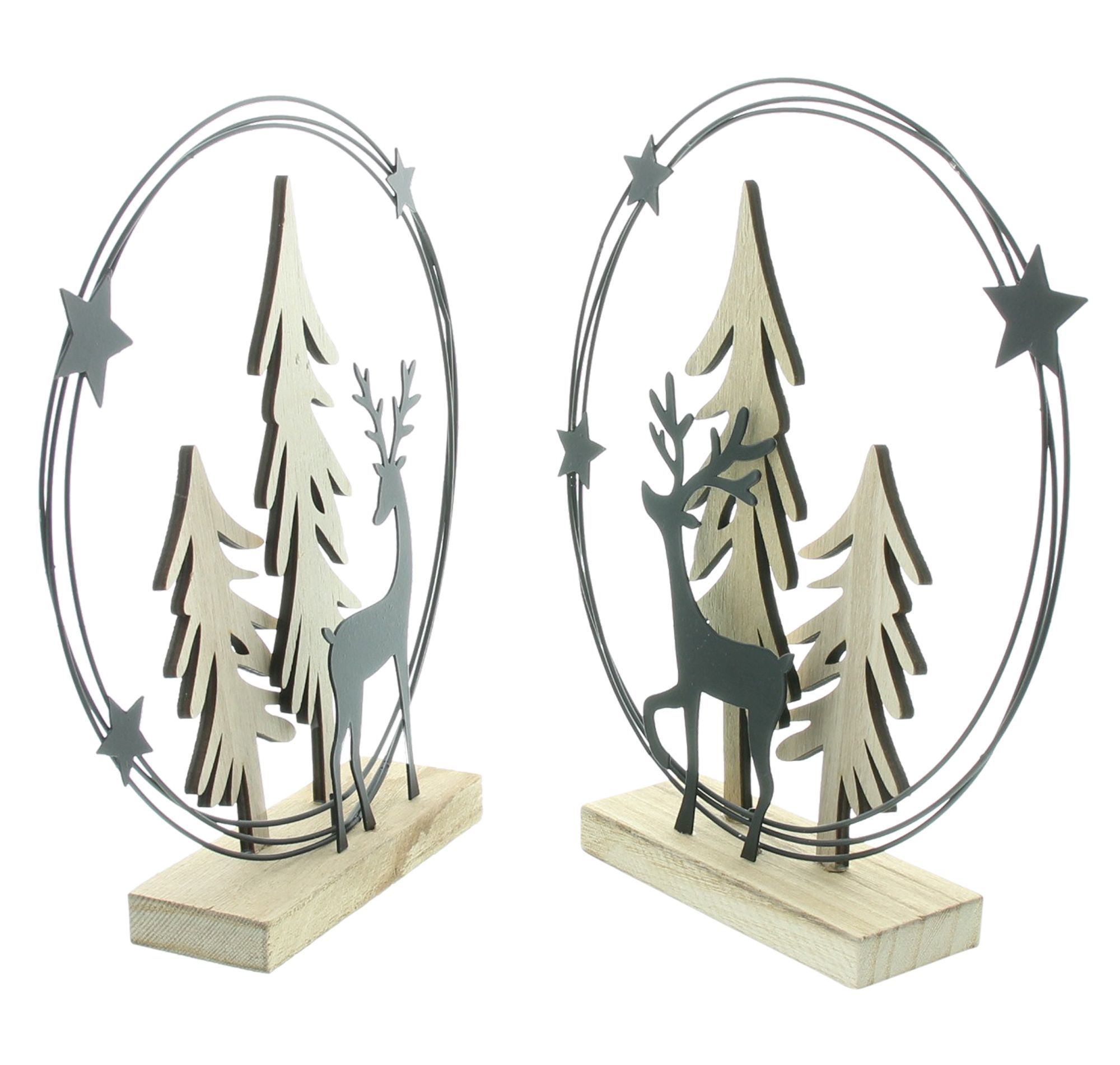 Weihnachtsdeko "Winterwald", 2er Set im Frank Flechtwaren Online Shop für Weihnachten kaufen Weihnachtsdeko "Winterwald", 2er Set im Frank Flechtwaren Online Shop für Weihnachten kaufen