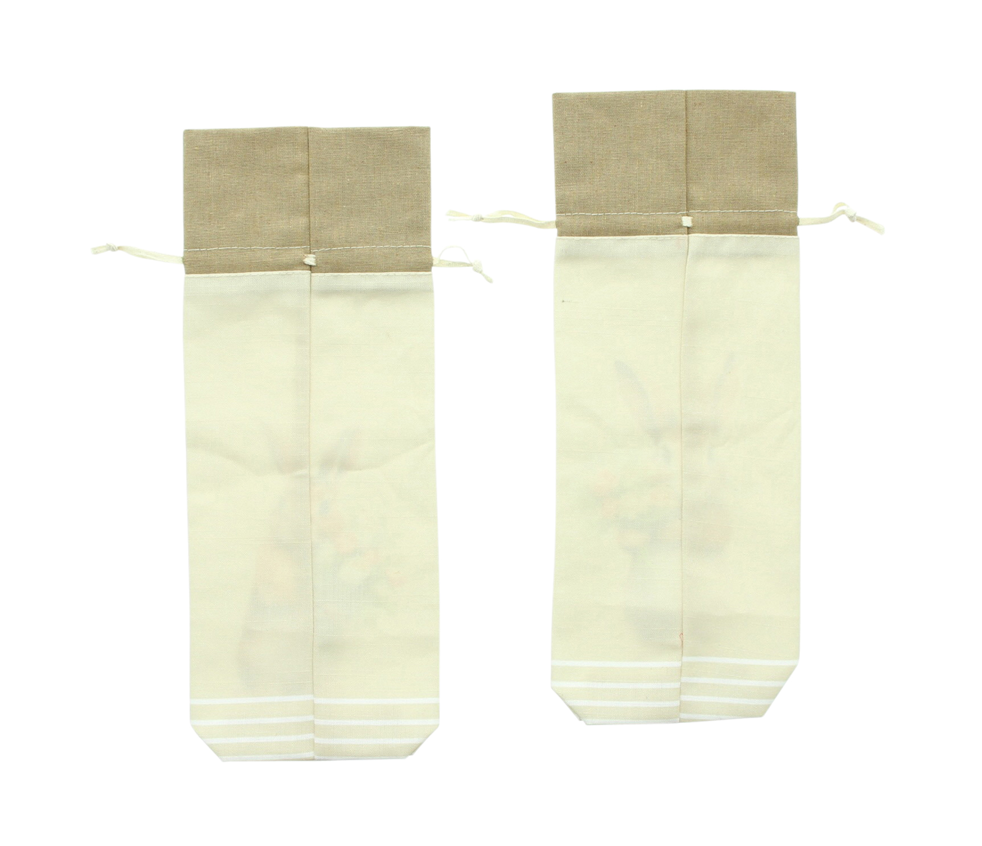 Geschenkbeutel "Blumenhase", 2er Set  im Frank Flechtwaren Online Shop für Gerade eingetroffen kaufen