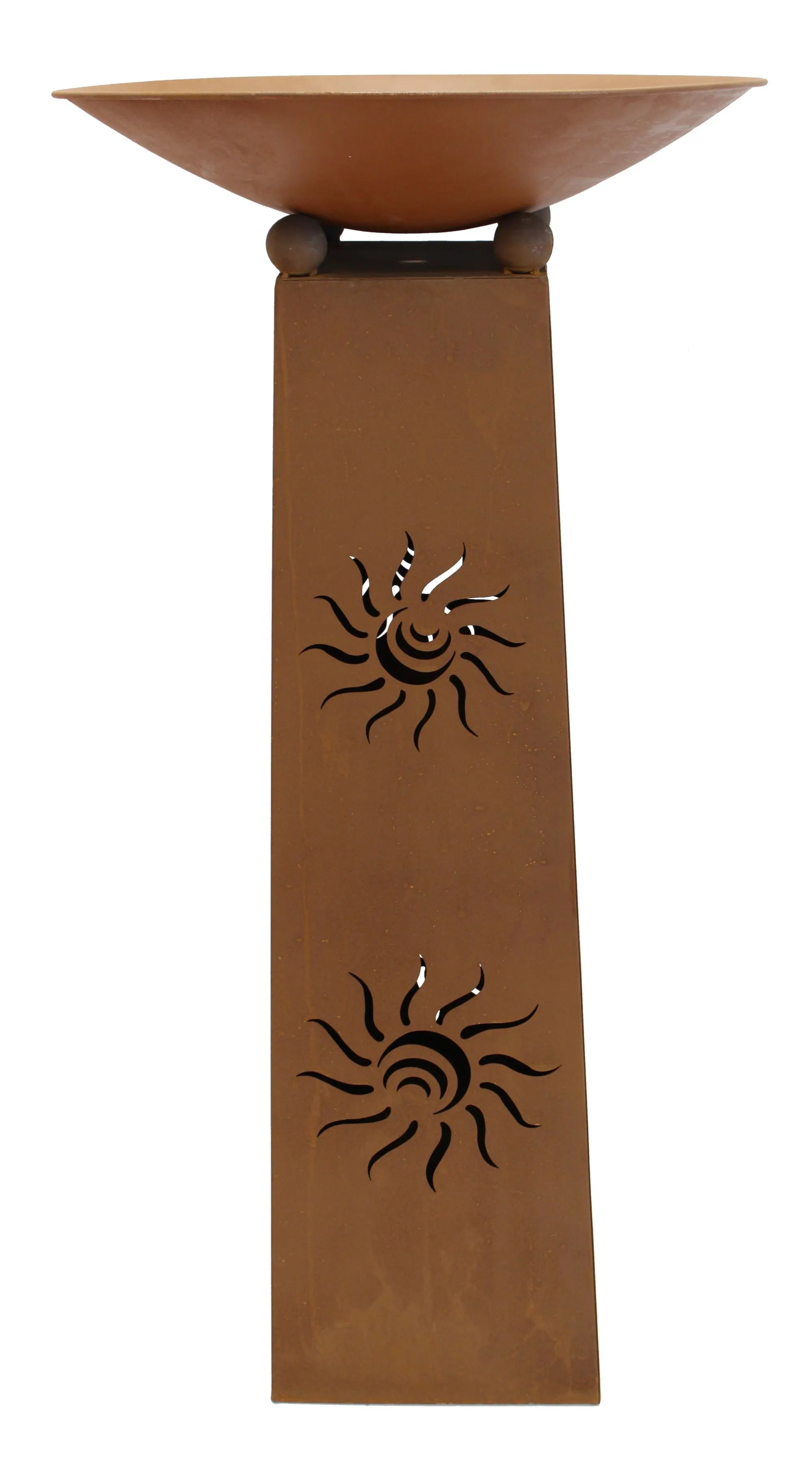 Säule "Sonne", 2tlg.  im Frank Flechtwaren Online Shop für Feuerschalen kaufen